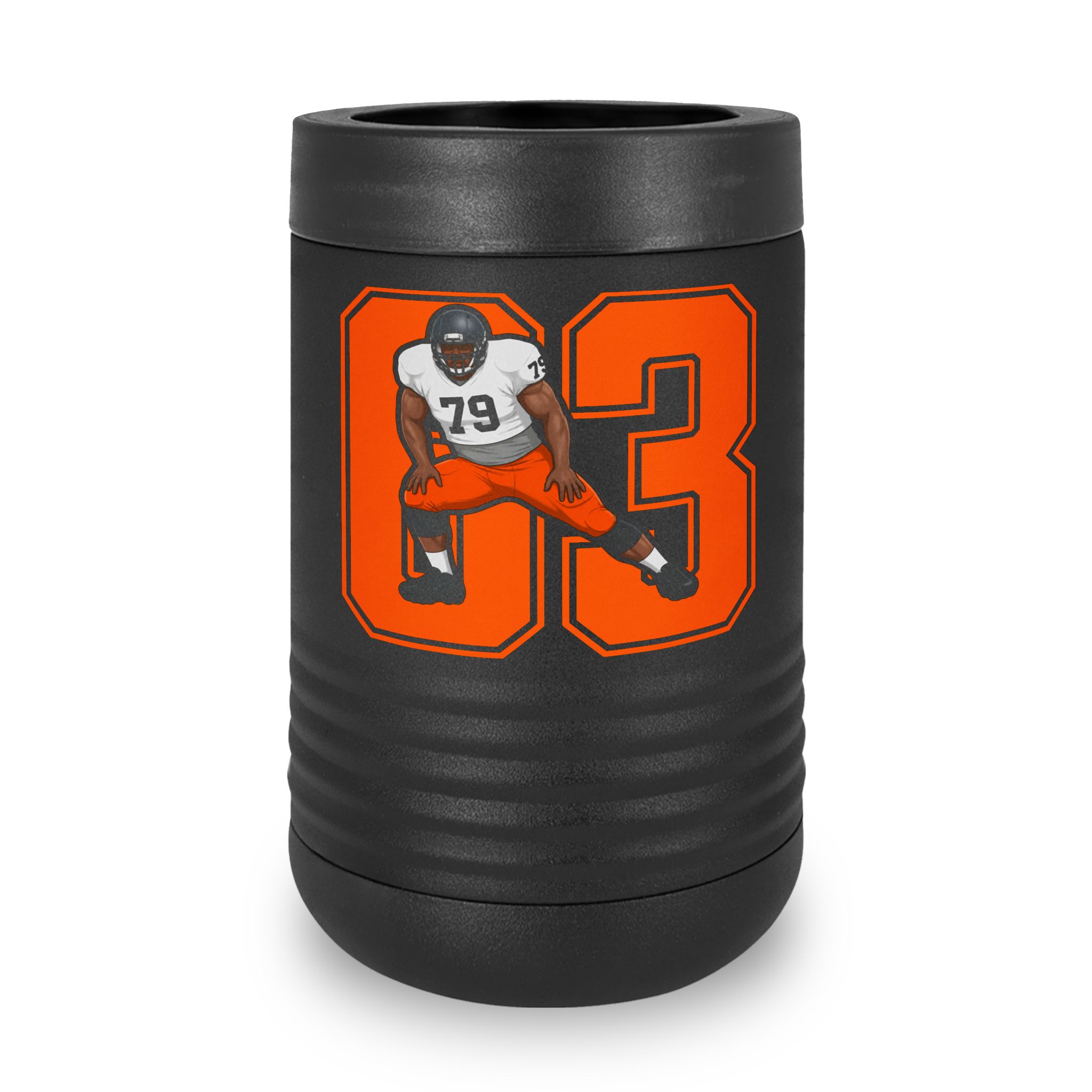 Stainless Can Cooler — character_number in Black