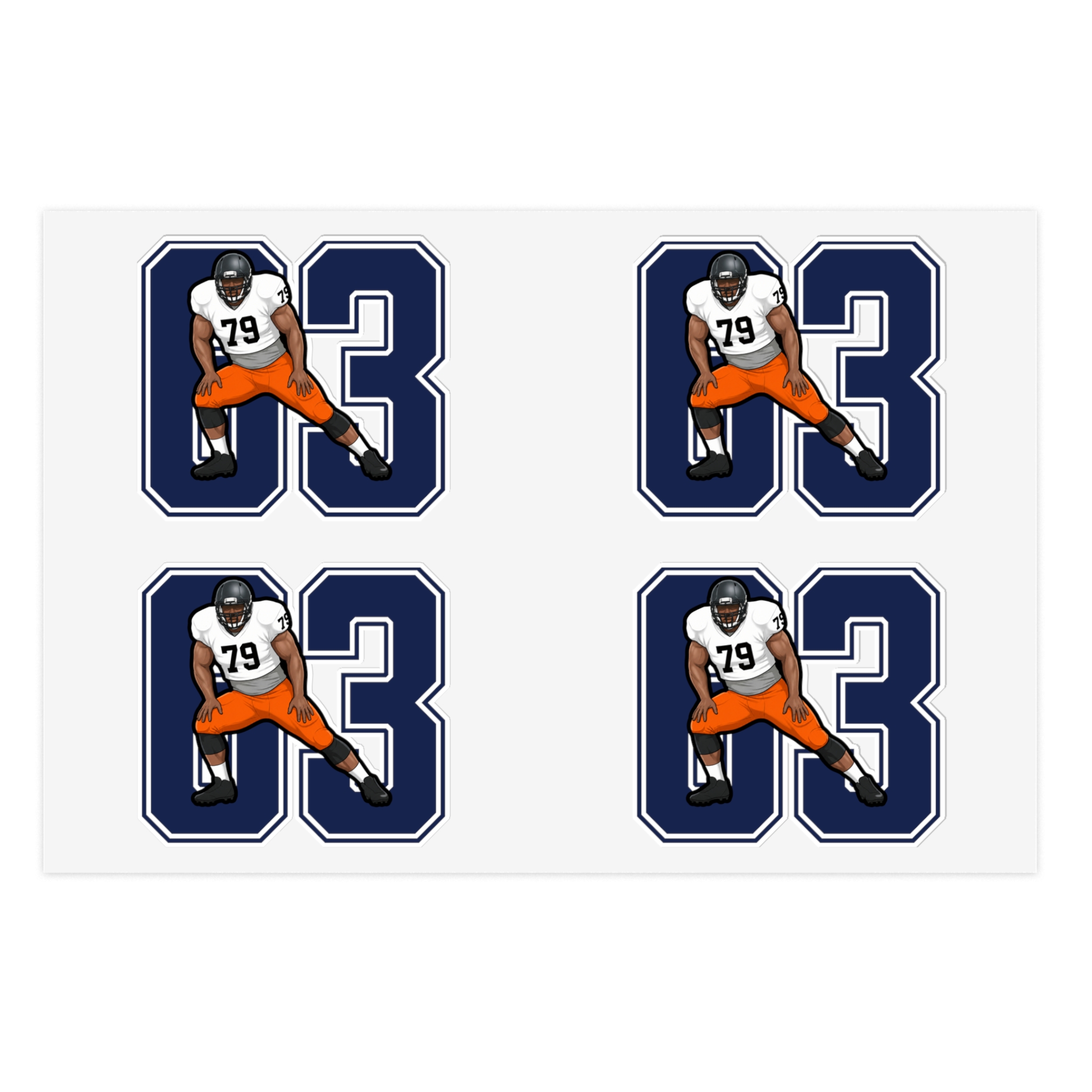 Sticker Sheet — character_number in Classic