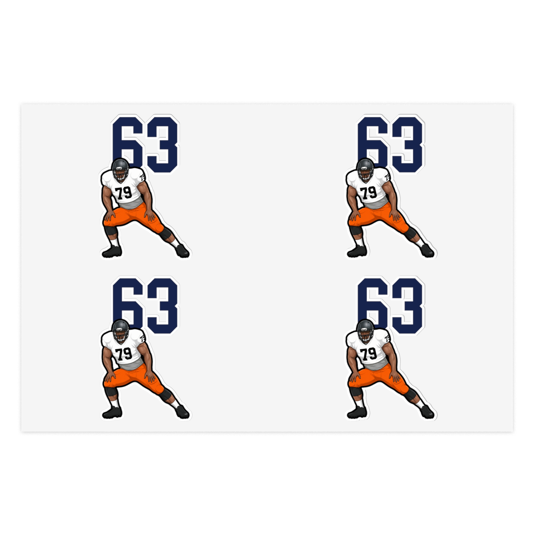 Sticker Sheet — character_number_top in Classic