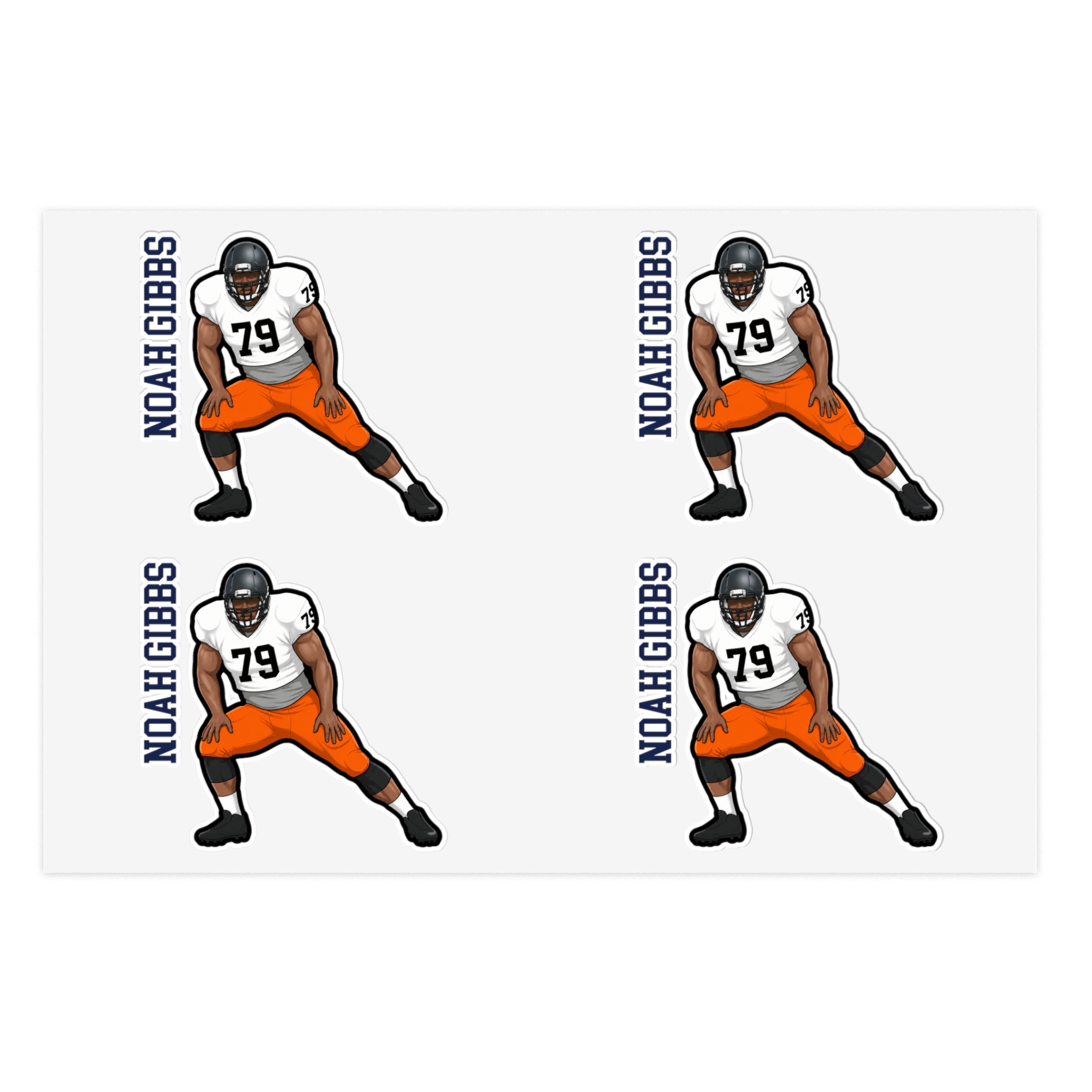 Sticker Sheet — character_name_vertical in Classic
