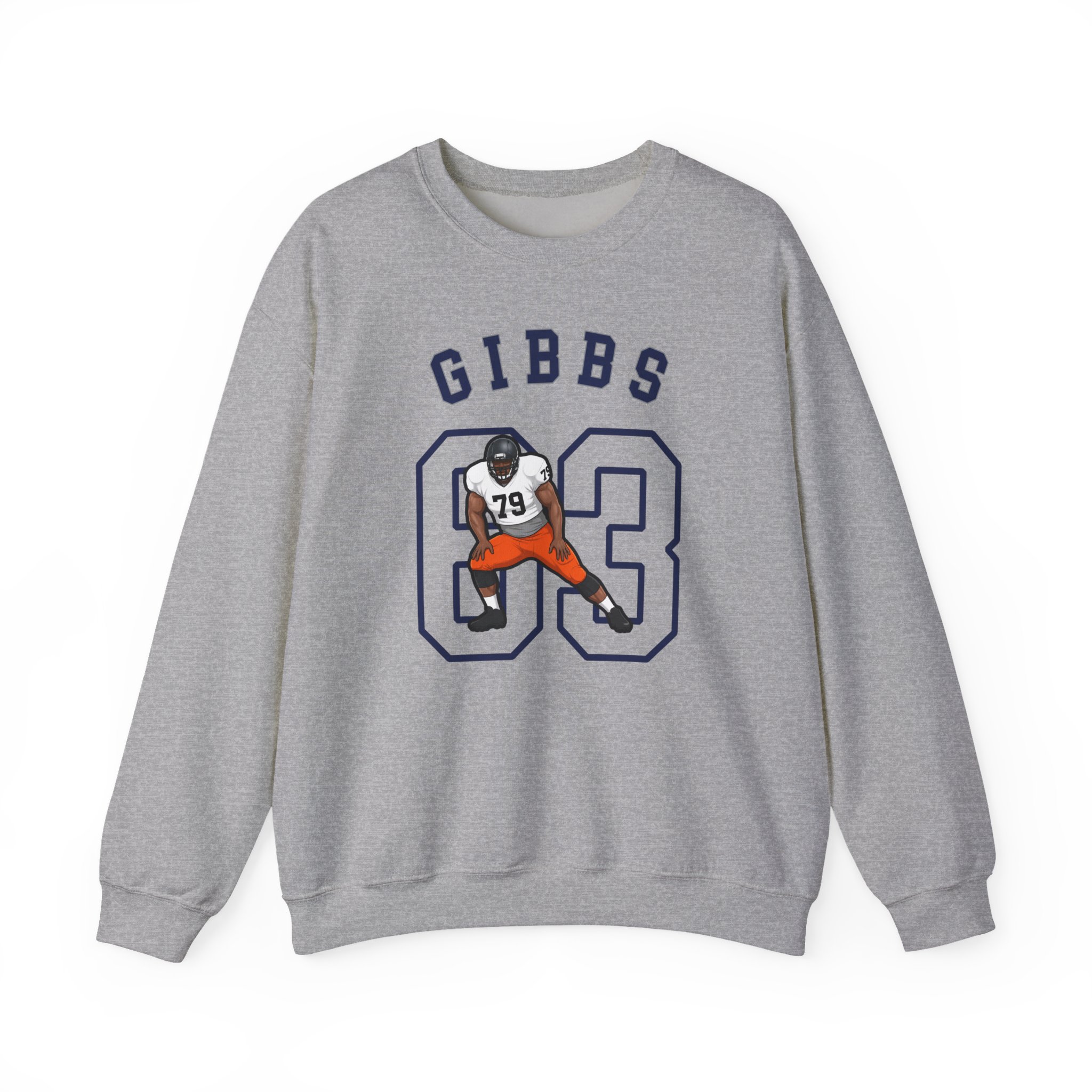 Crewneck Sweatshirt — character_shirsey_arch in Grey