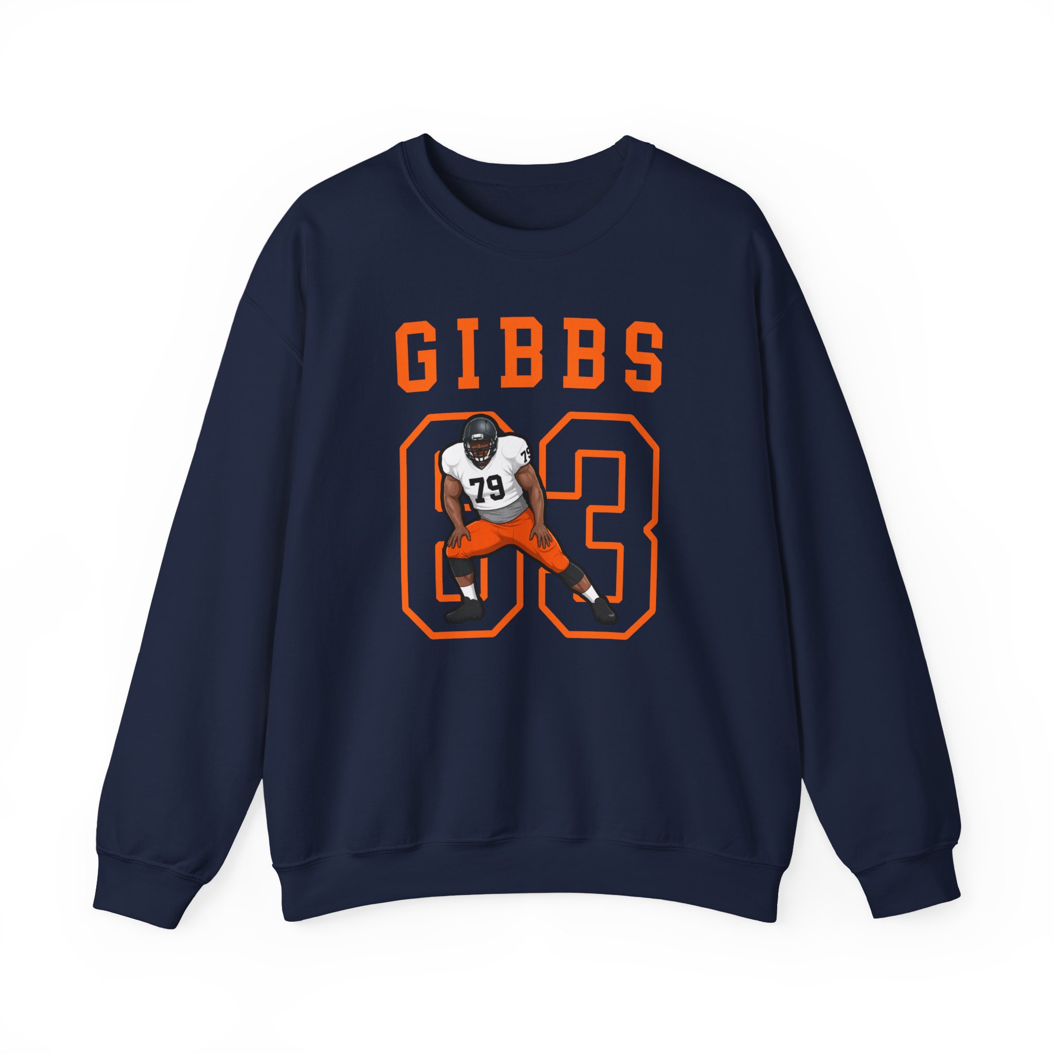 Crewneck Sweatshirt — character_shirsey in Navy
