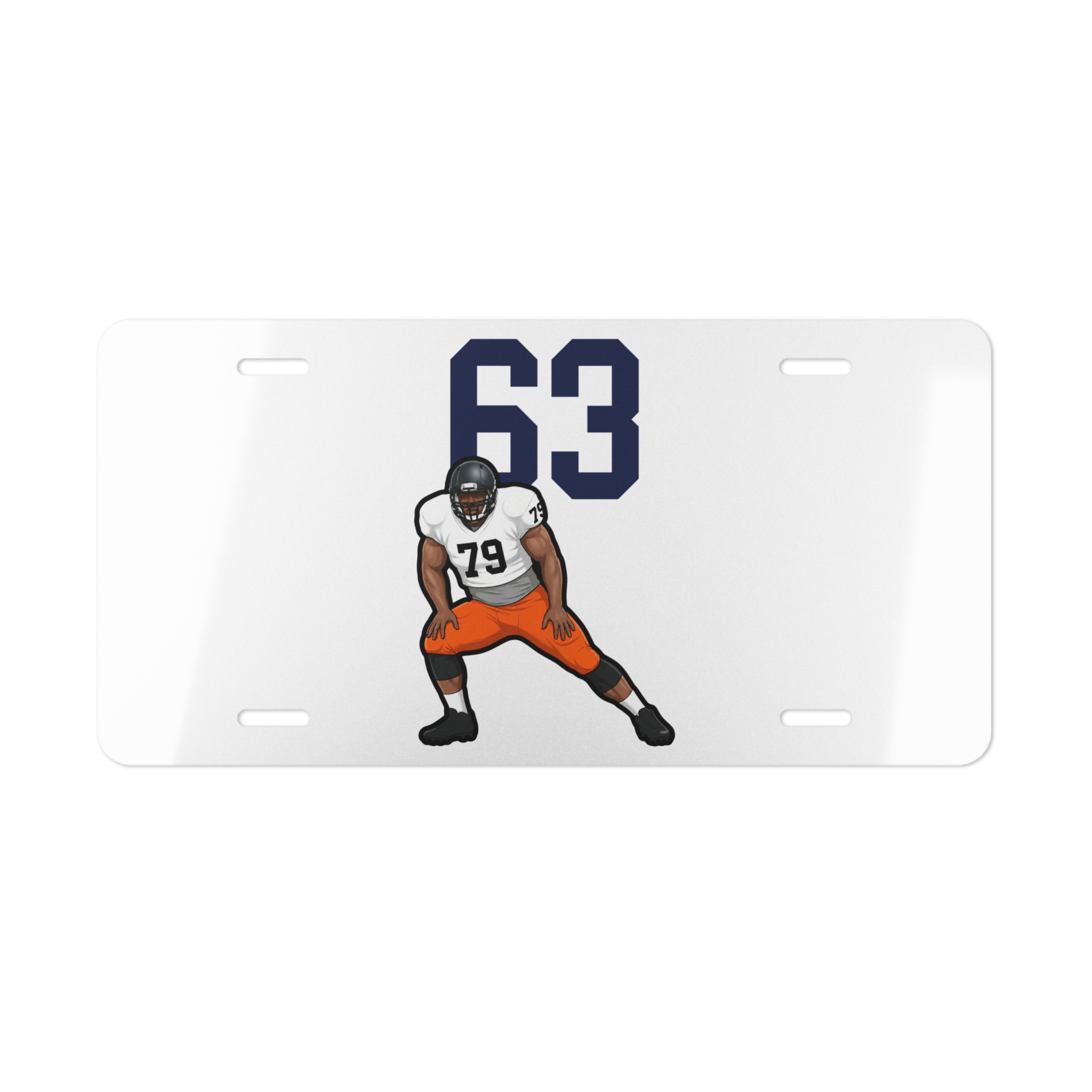 License Plate — character_number_top in Classic