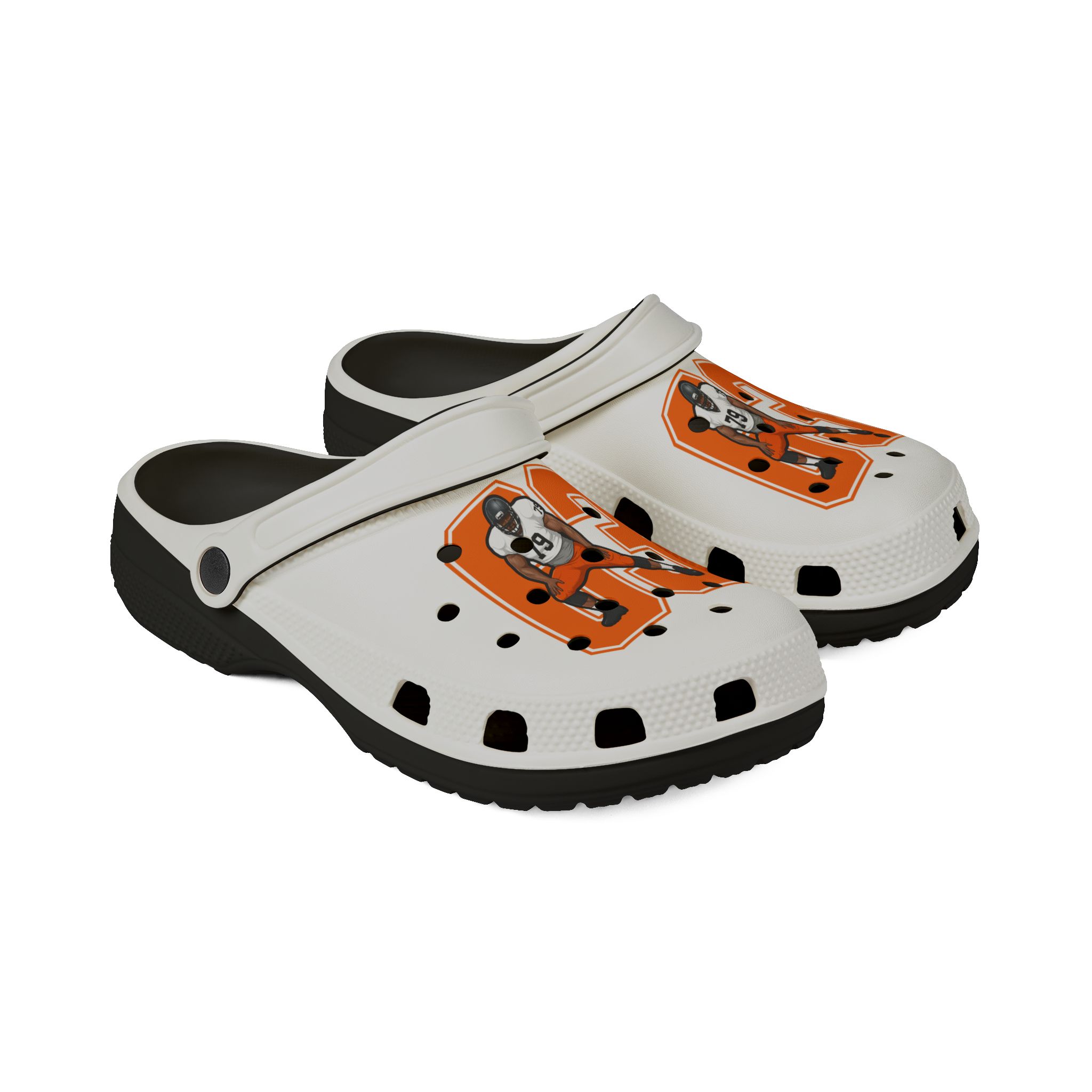 Rubber Clogs — character_number in Black