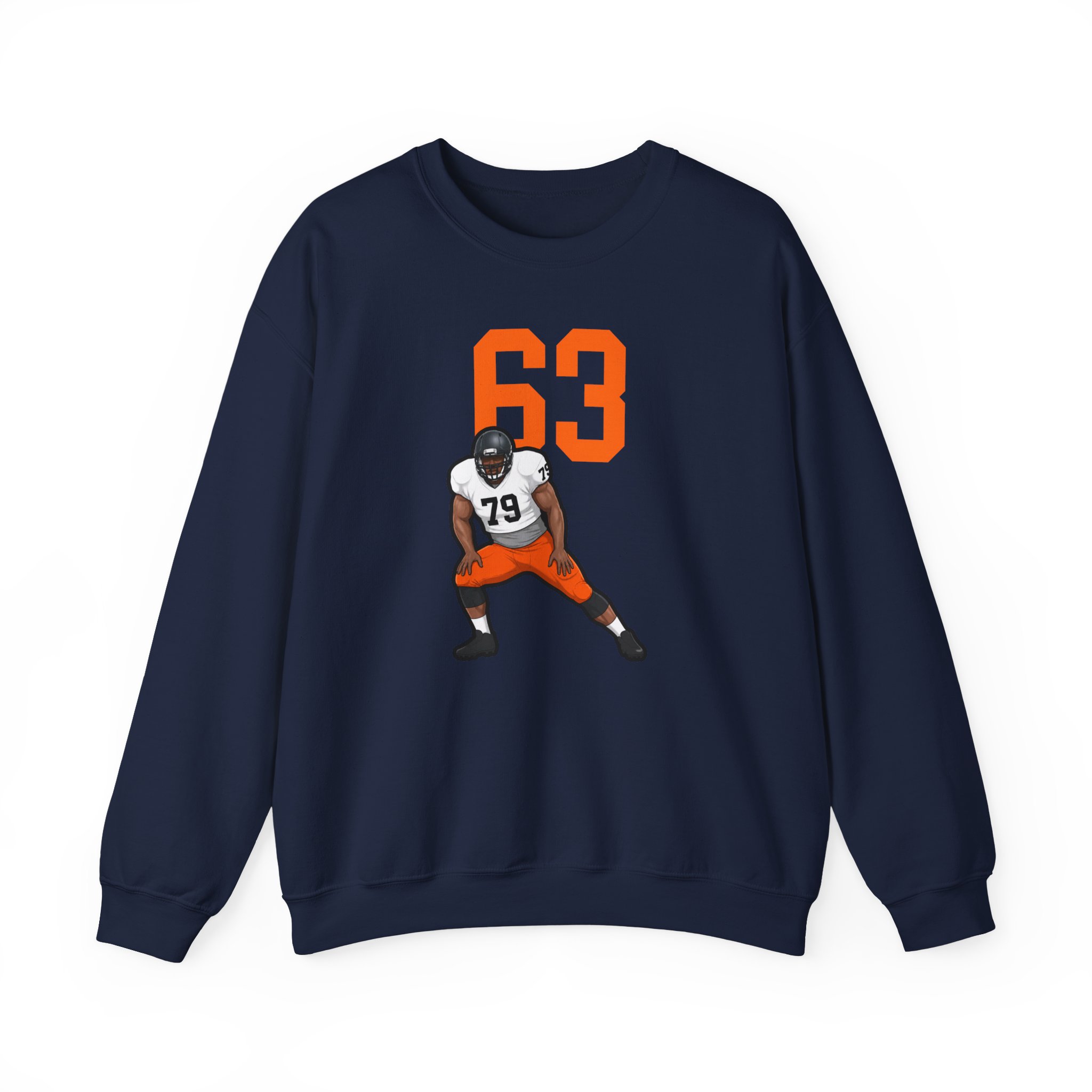 Crewneck Sweatshirt — character_number_top in Navy