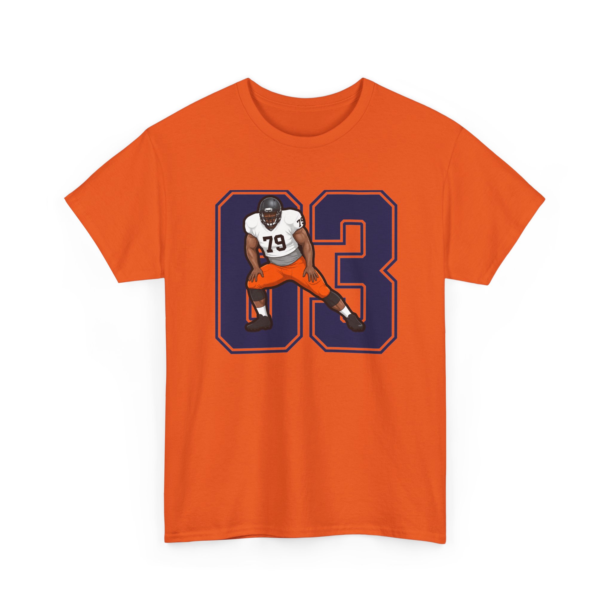 Tee — character_number in Orange