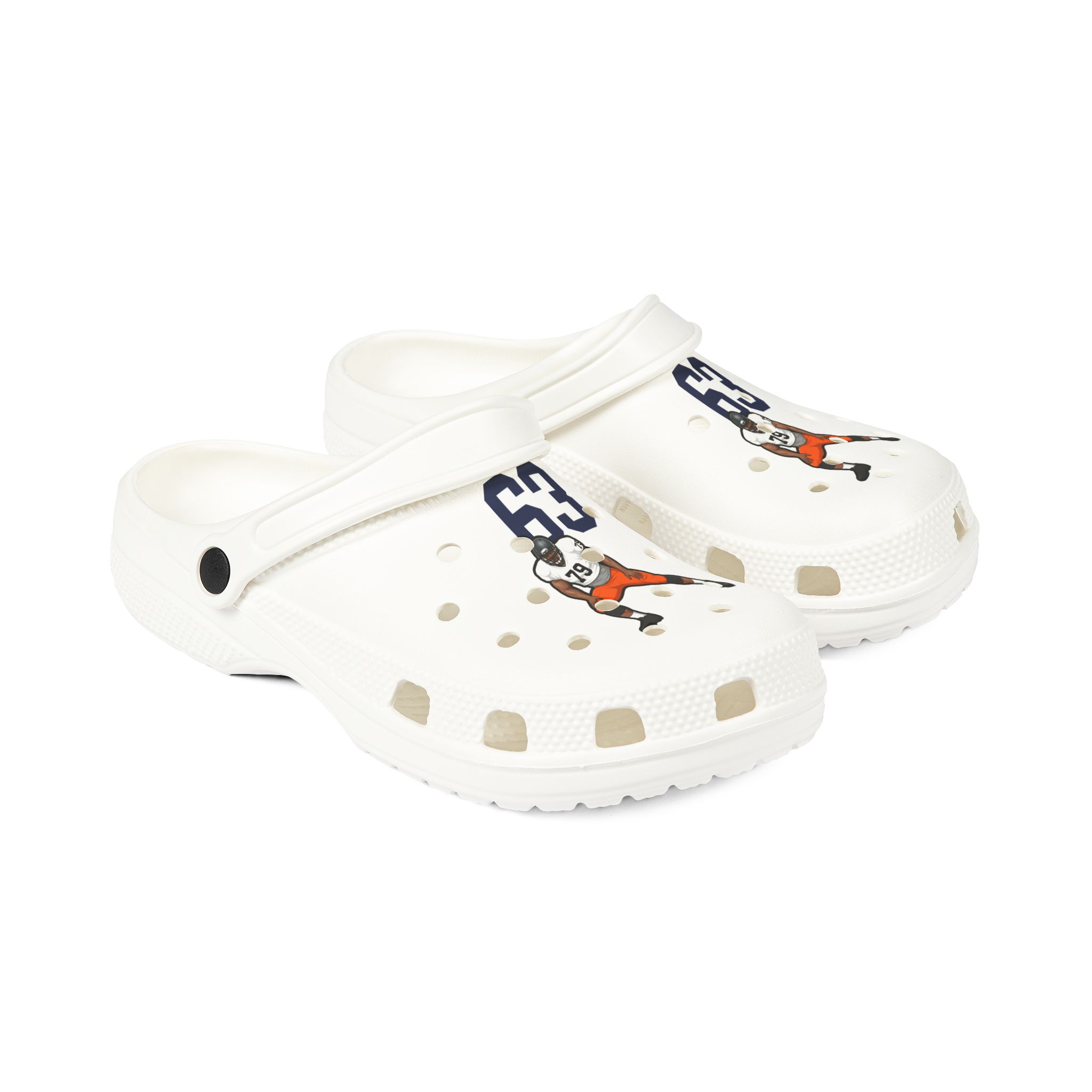 Rubber Clogs — character_number_top in White