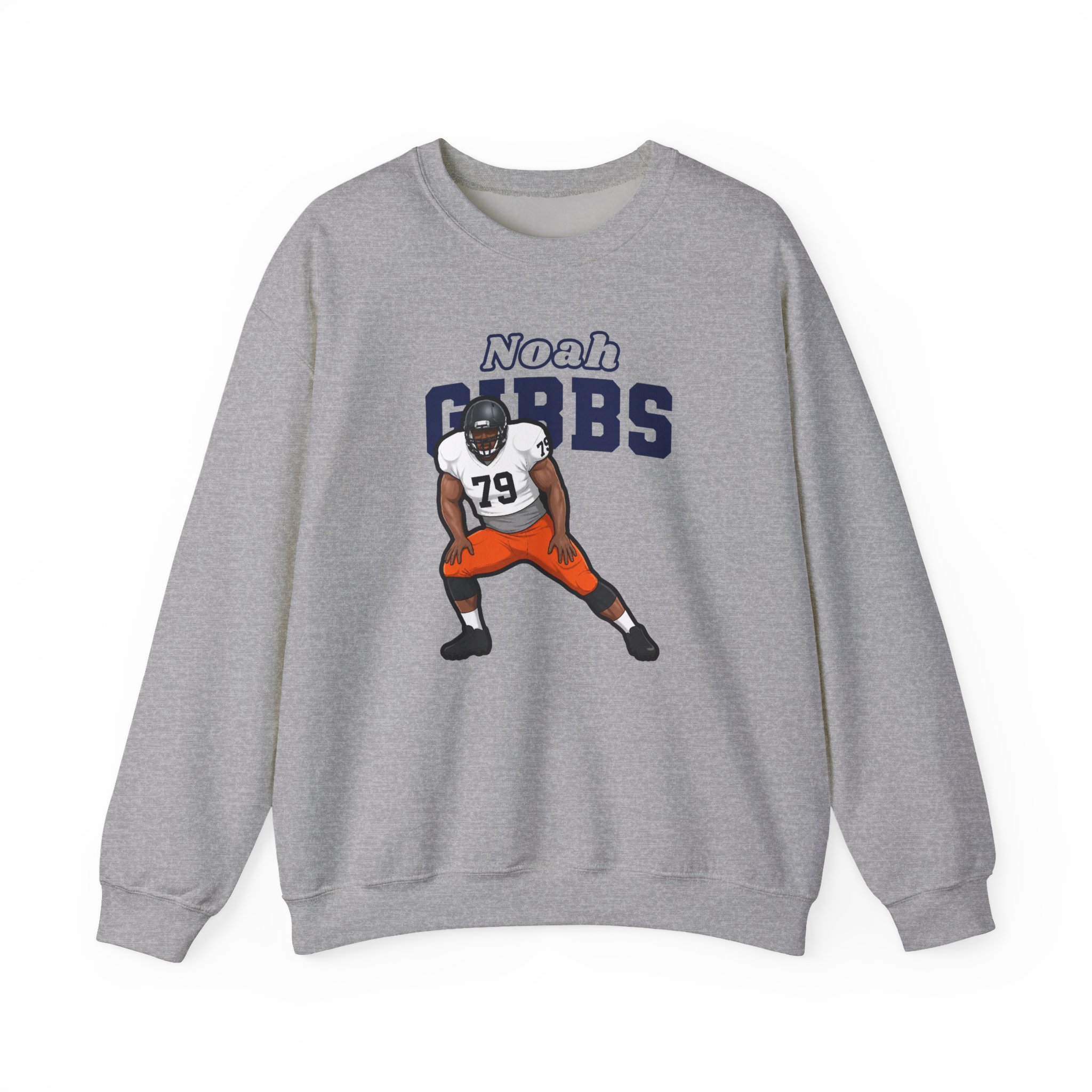 Crewneck Sweatshirt — character_name_arch in Grey