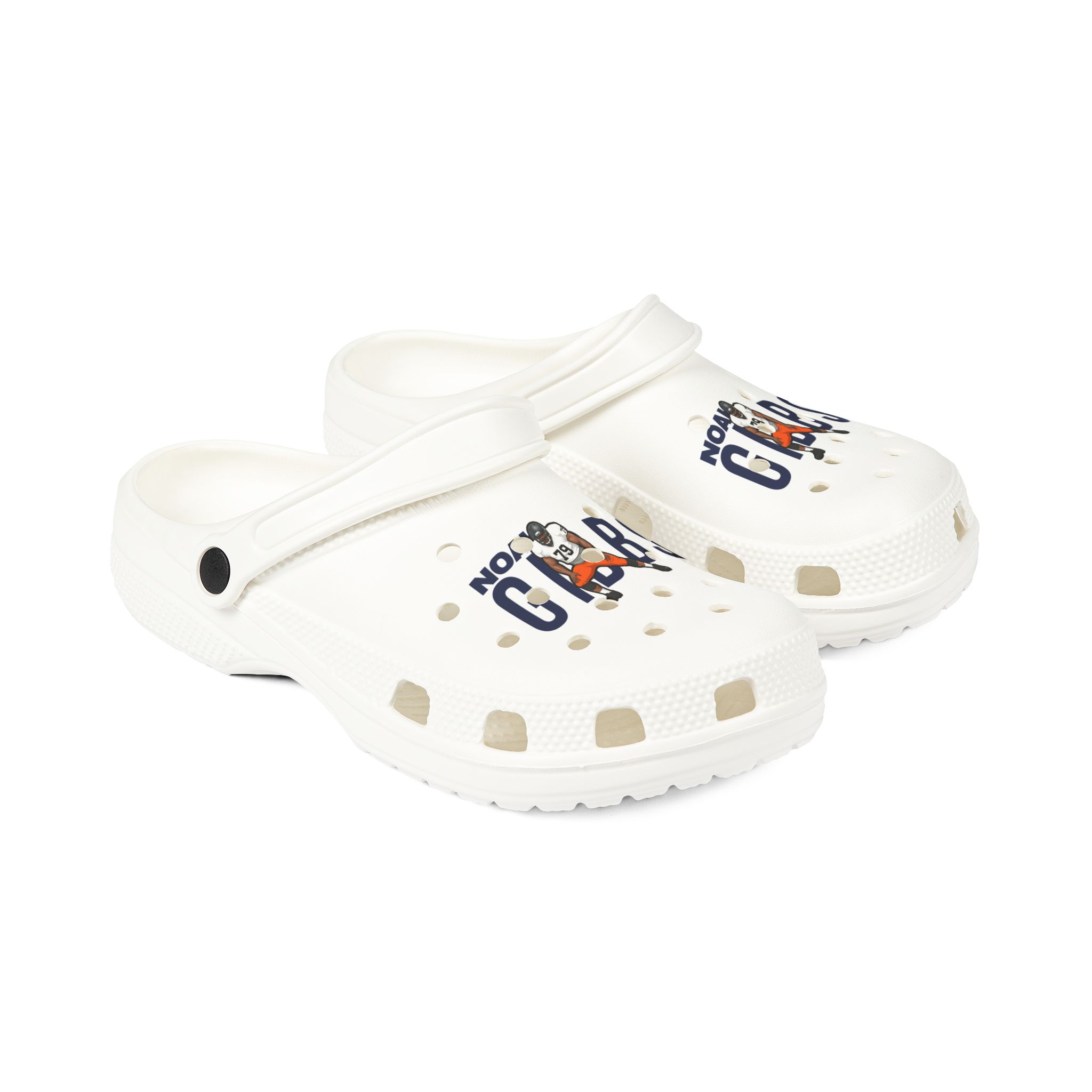 Rubber Clogs — character_player_name in White