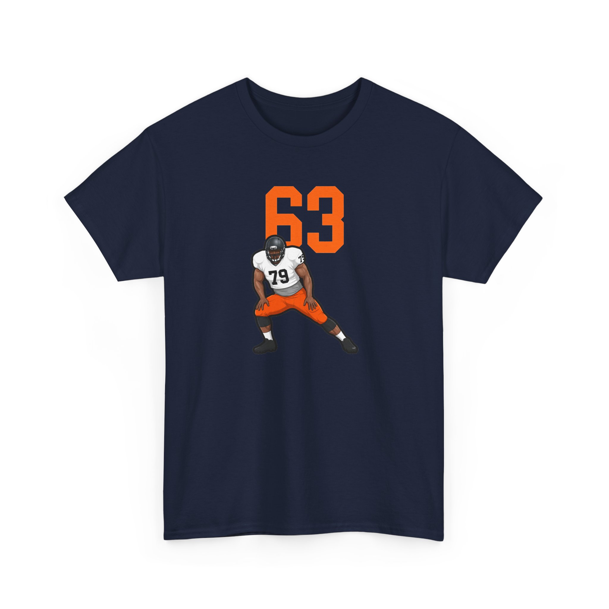 Tee — character_number_top in Navy