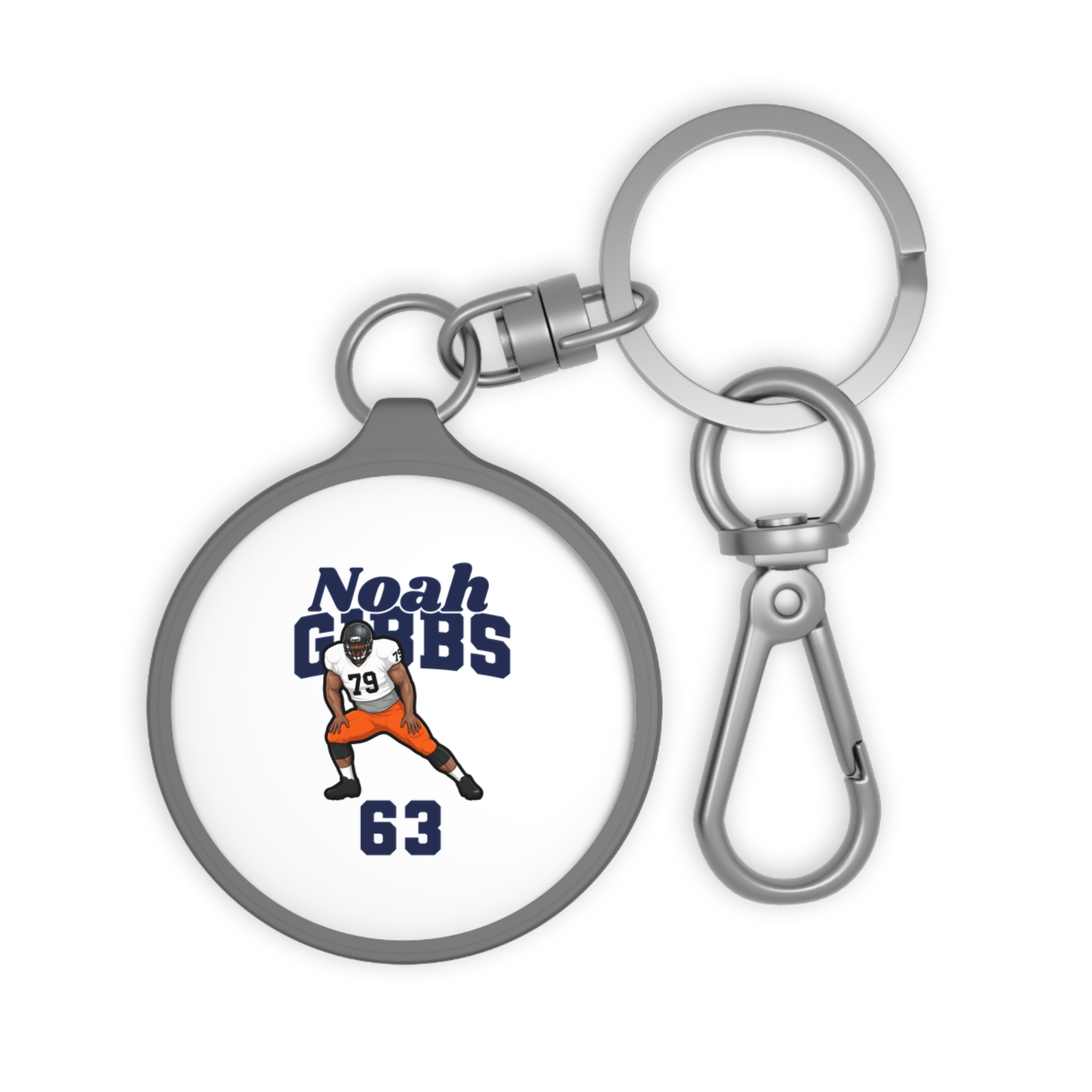 Keychain — character_signature_arch in Grey