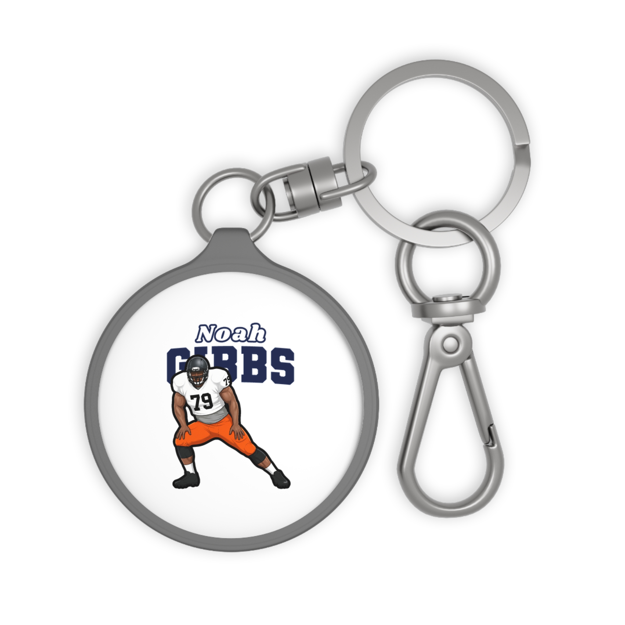 Keychain — character_name_arch in Grey