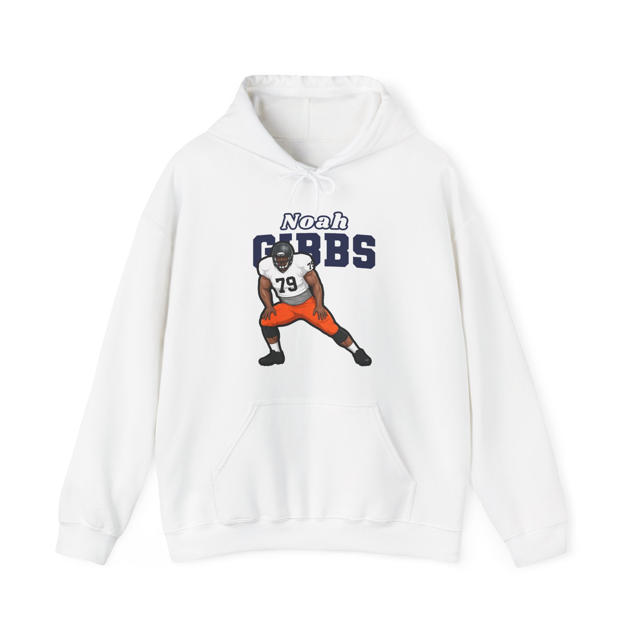 Hoodie — character_name_arch in White