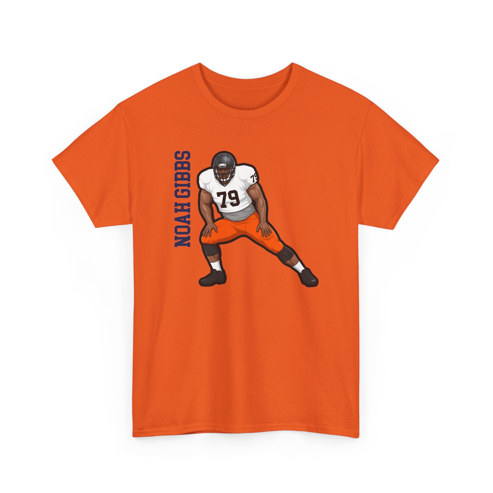 Tee — character_name_vertical in Orange