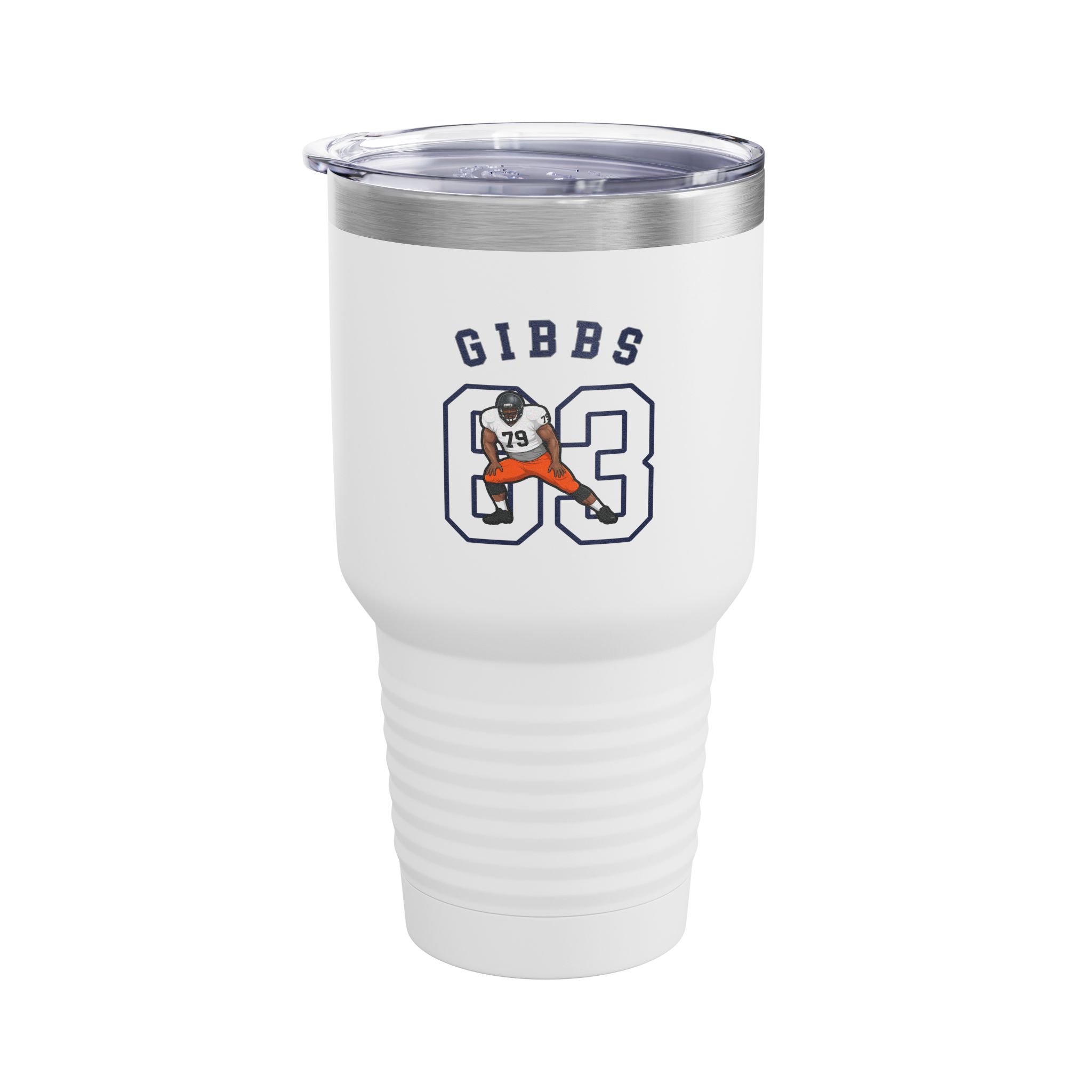 30oz Tumbler — character_shirsey_arch in White