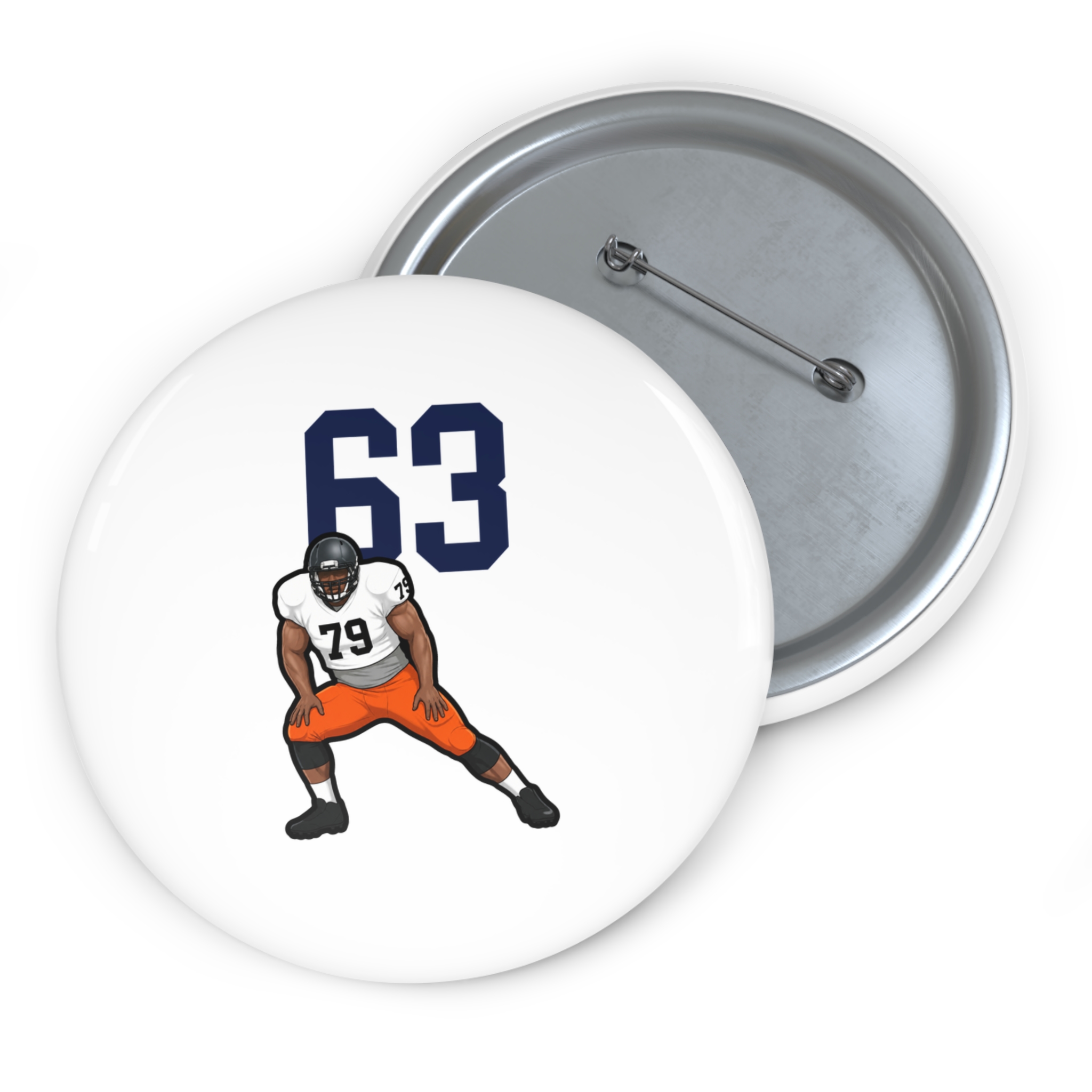 Game Day Pin — character_number_top in Classic