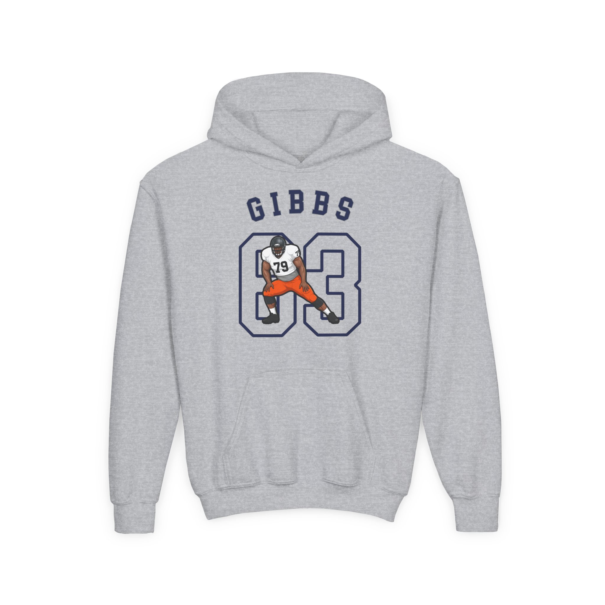Youth Hoodie — character_shirsey_arch in Grey