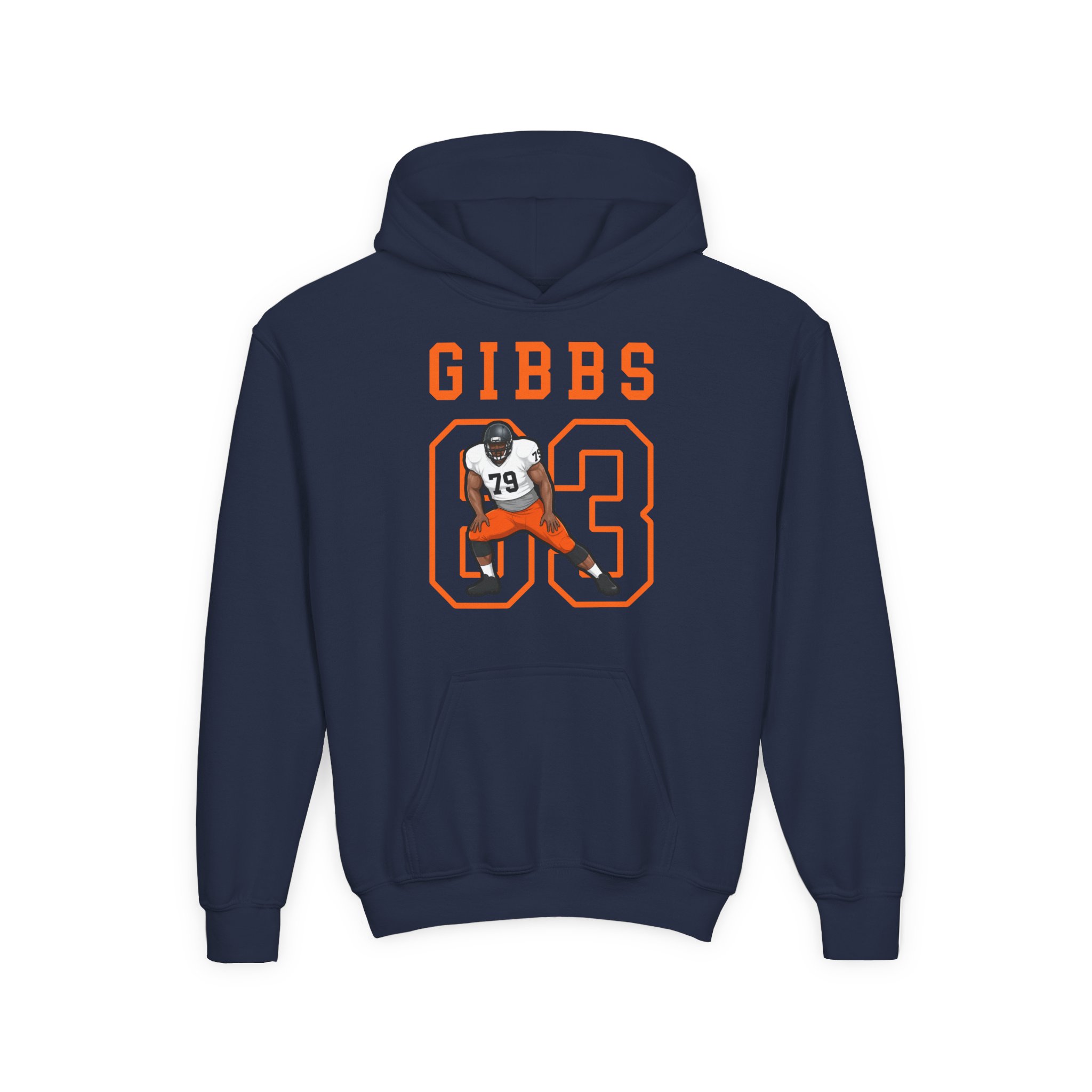 Youth Hoodie — character_shirsey in Navy