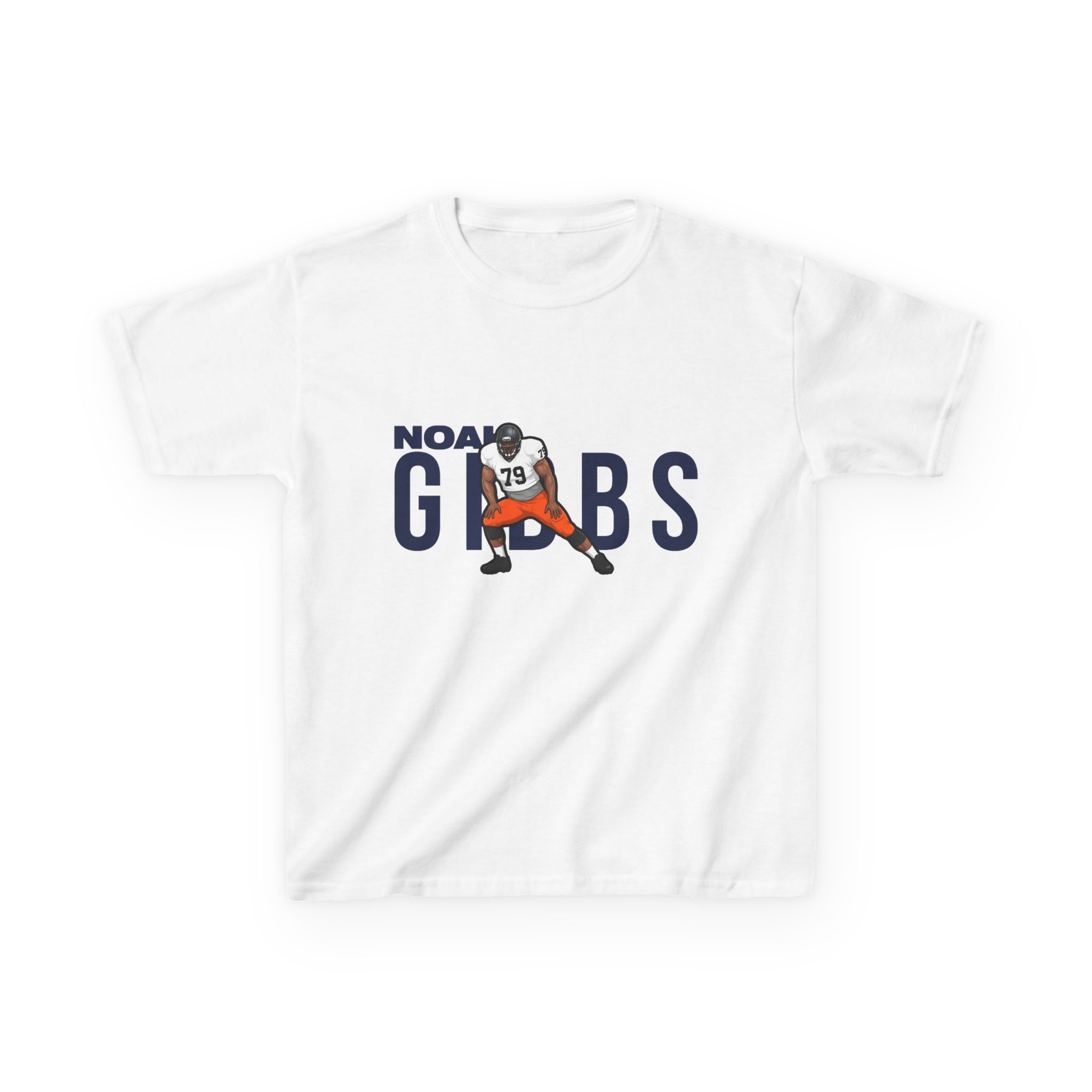 Youth Tee — character_player_name in White