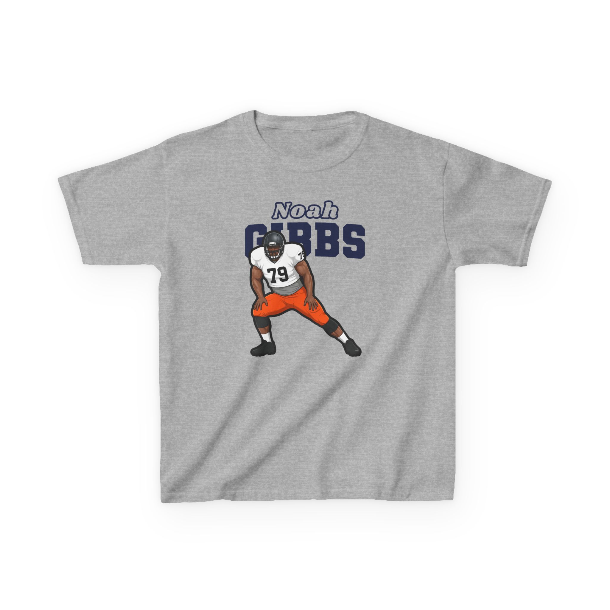 Youth Tee — character_name_arch in Grey