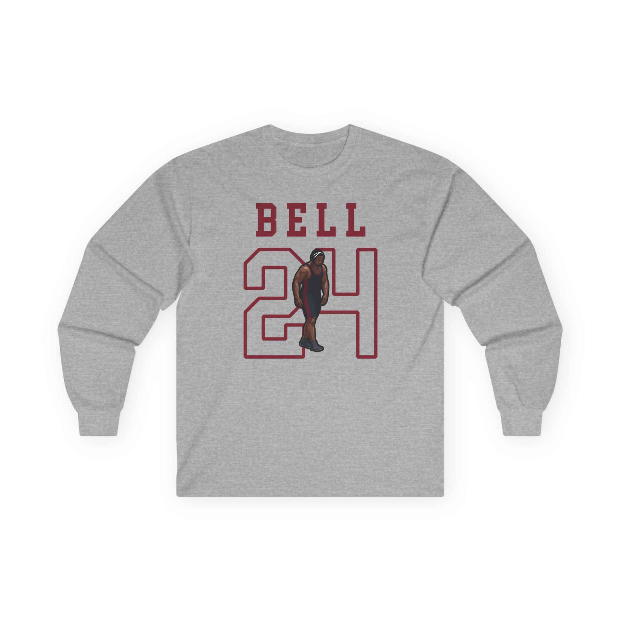 Long Sleeve Tee — character_shirsey in Grey