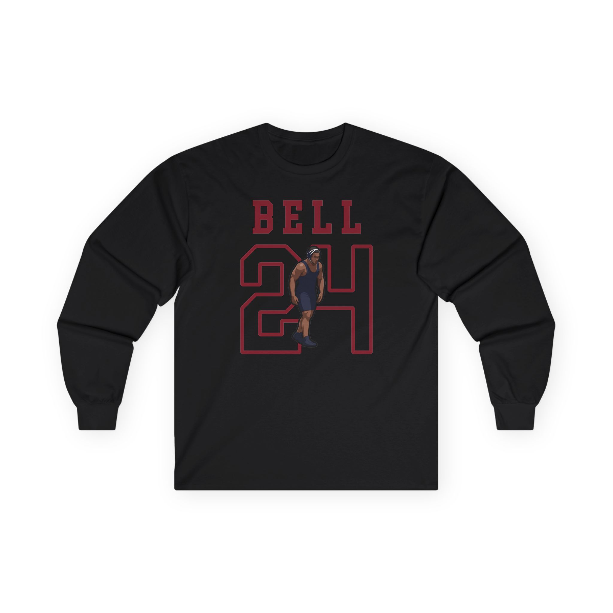 Long Sleeve Tee — character_shirsey in Black