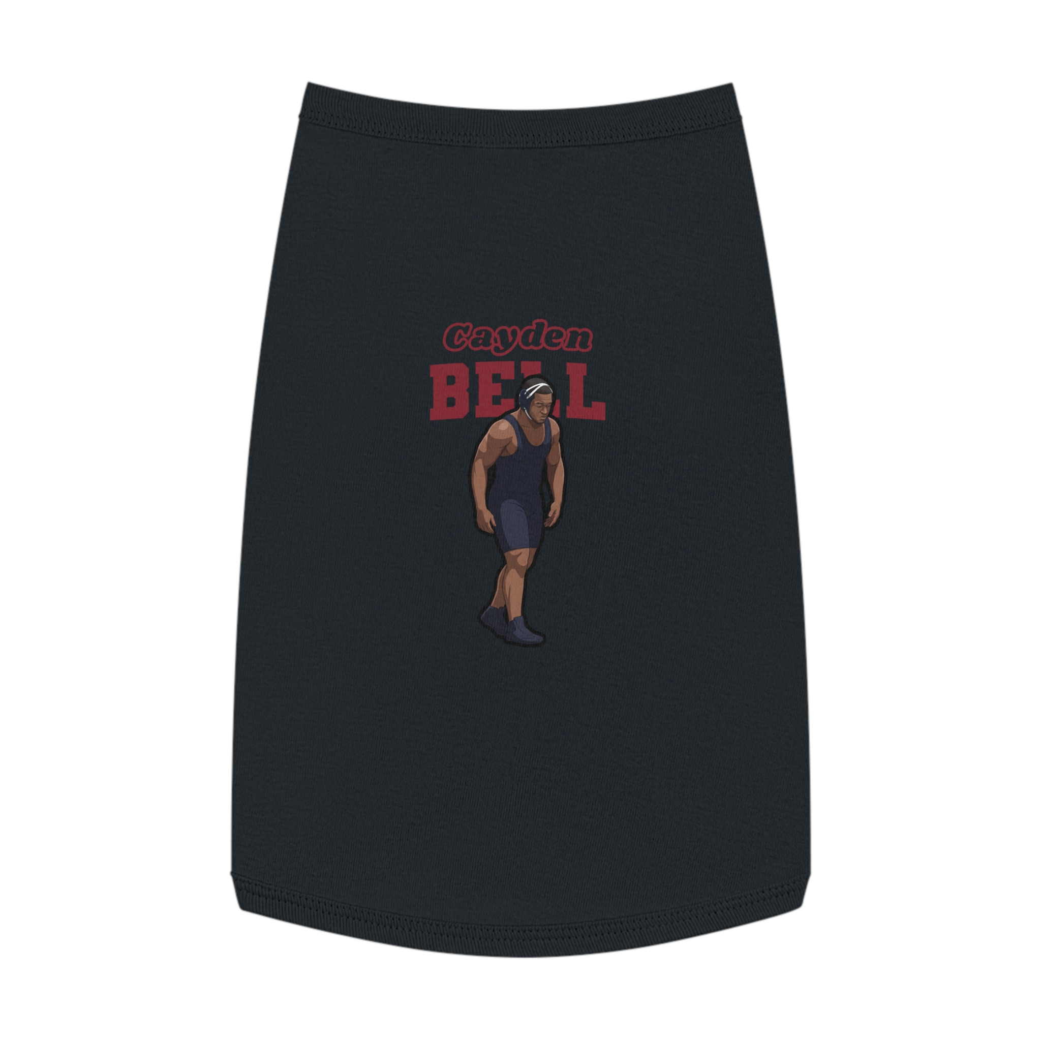 Pet Tank Top — character_name_arch in White