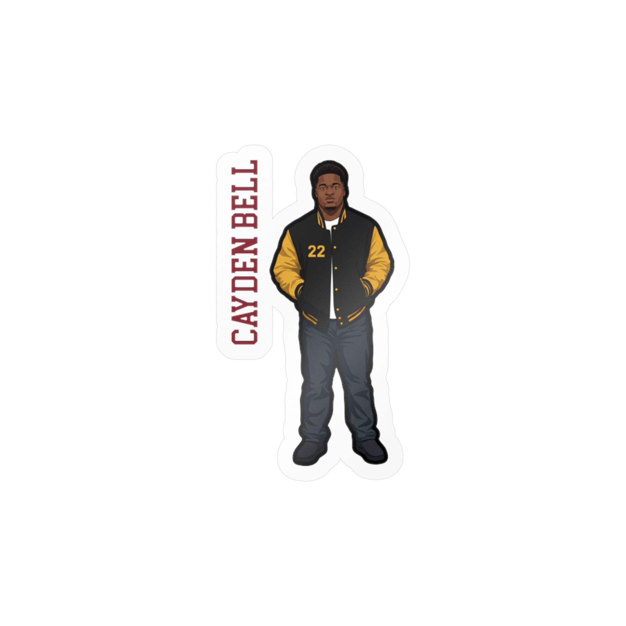 Vinyl Sticker — character_name_vertical in Classic