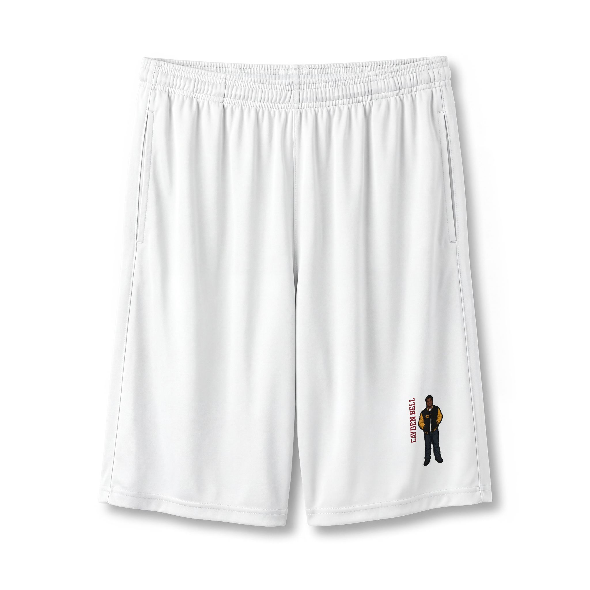 Shorts — character_name_vertical in White