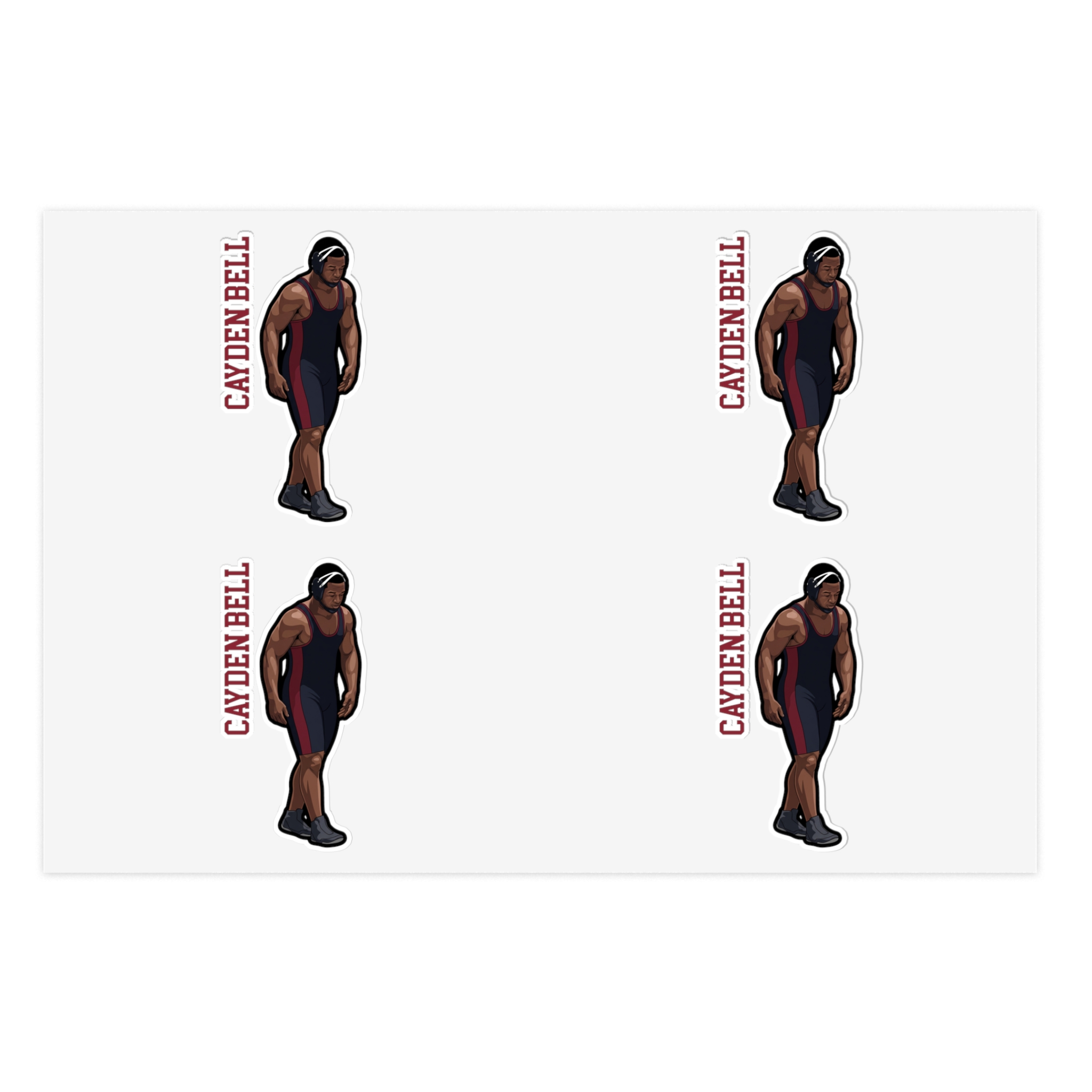 Sticker Sheet — character_name_vertical in Classic