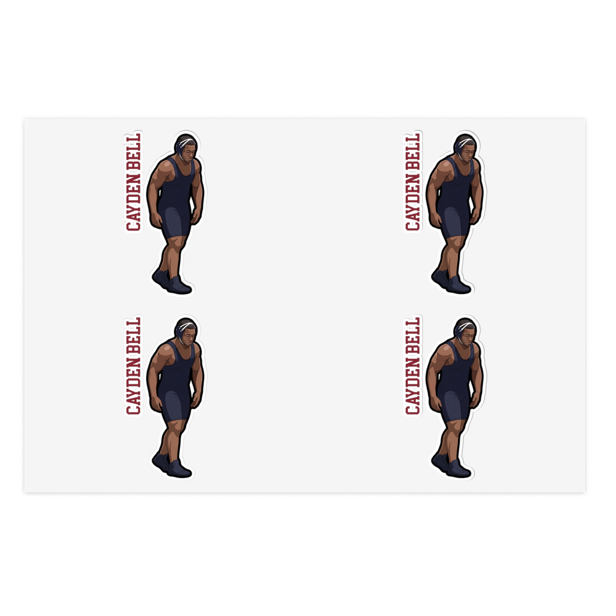 Sticker Sheet — character_name_vertical in Classic