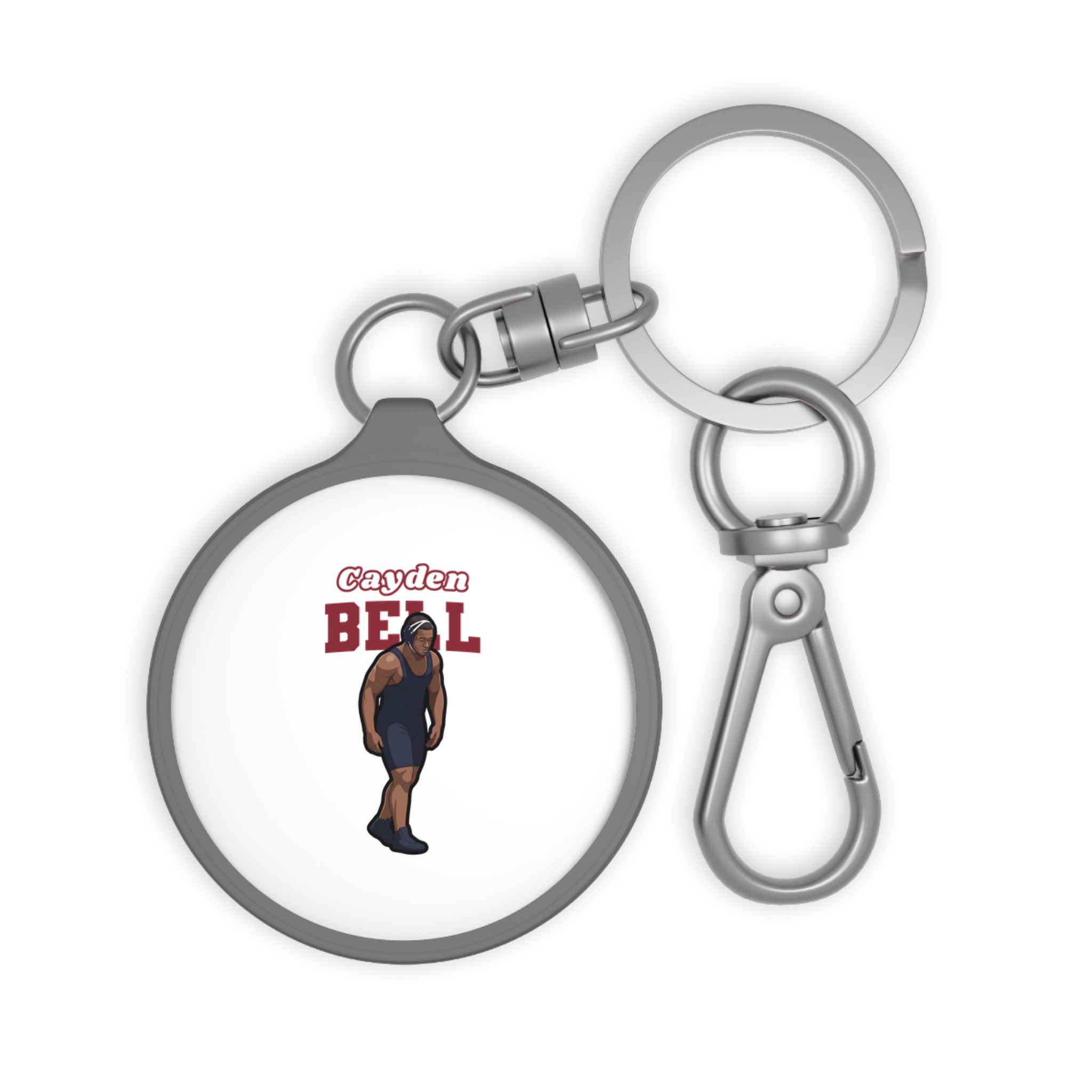 Keychain — character_name_arch in Grey
