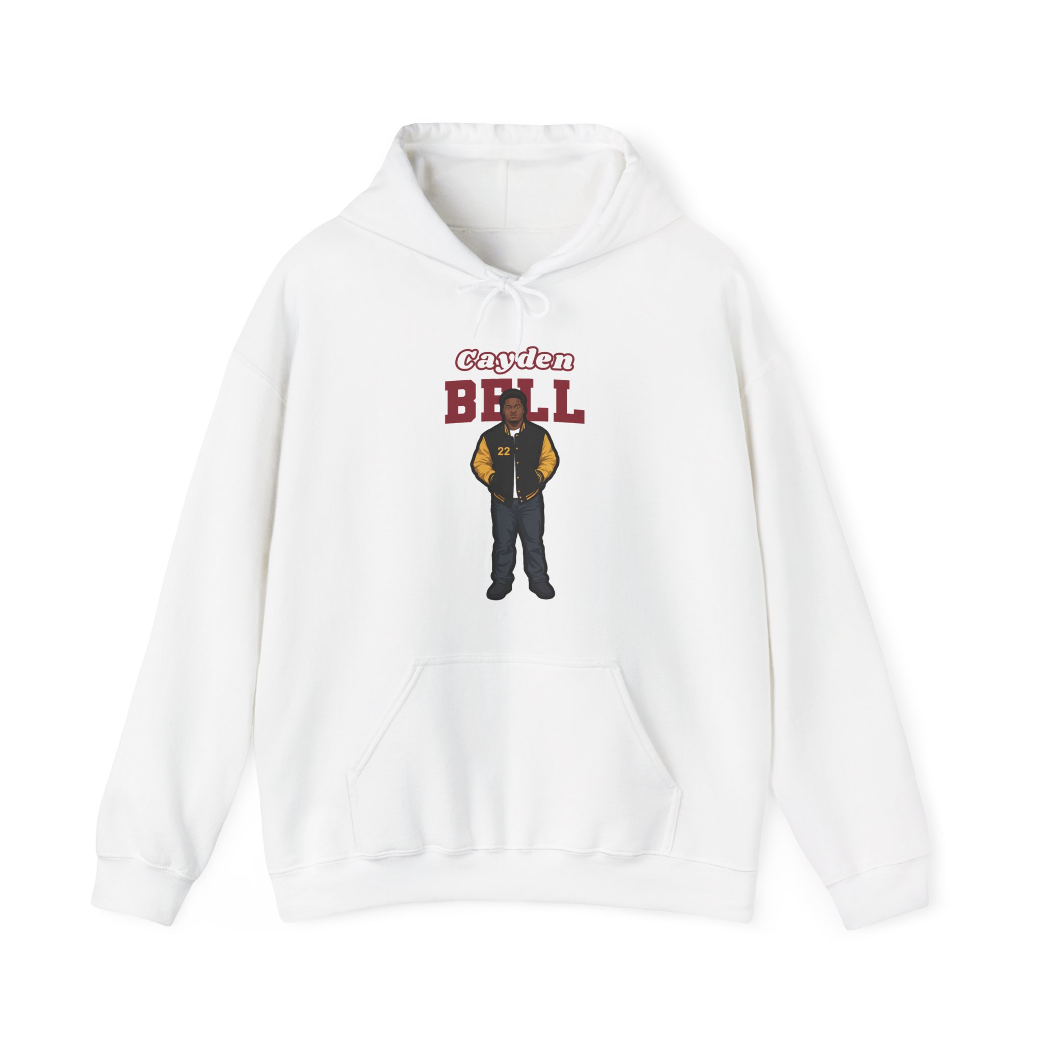 Hoodie — character_name_arch in White
