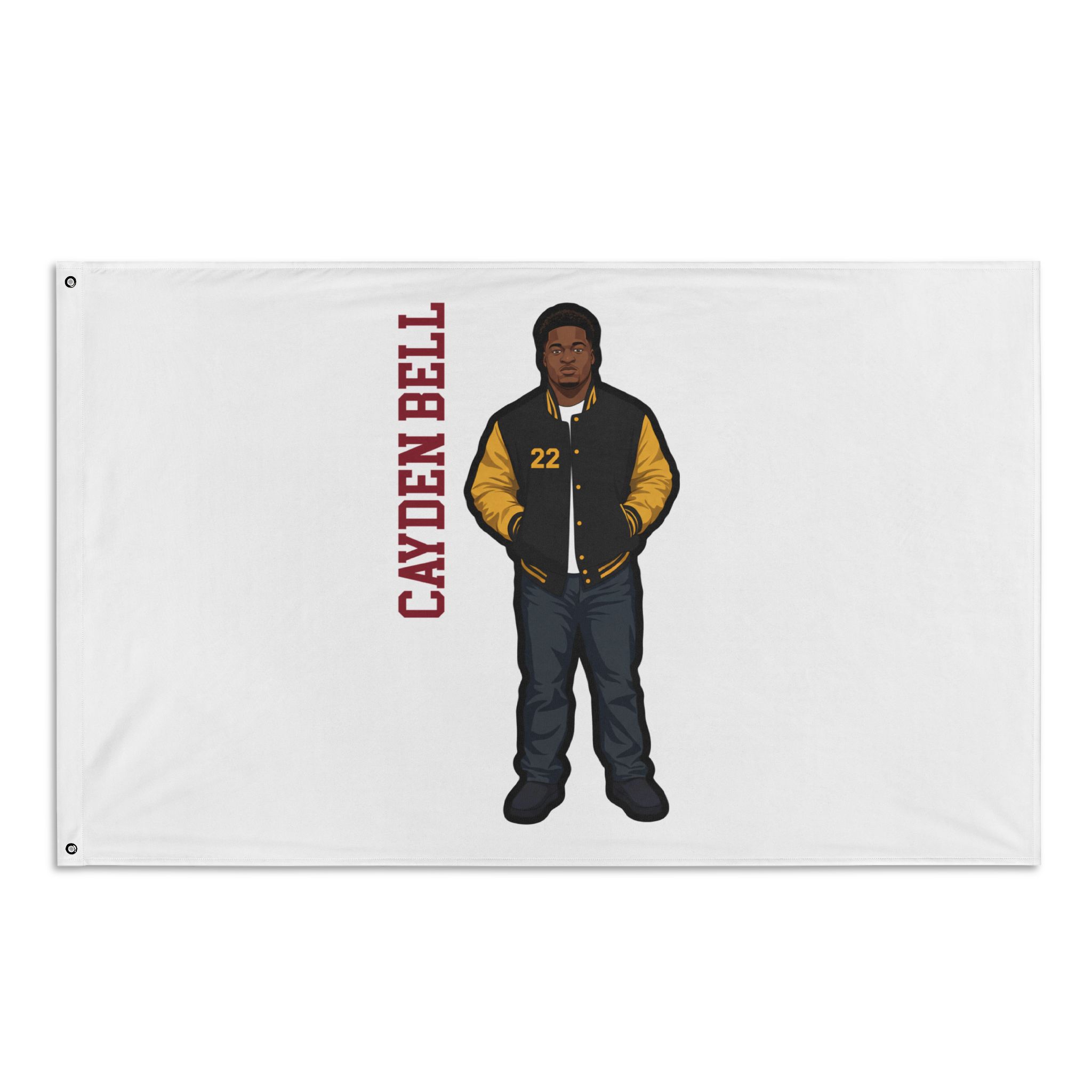 Flag (35 × 56 in) — character_name_vertical in Classic