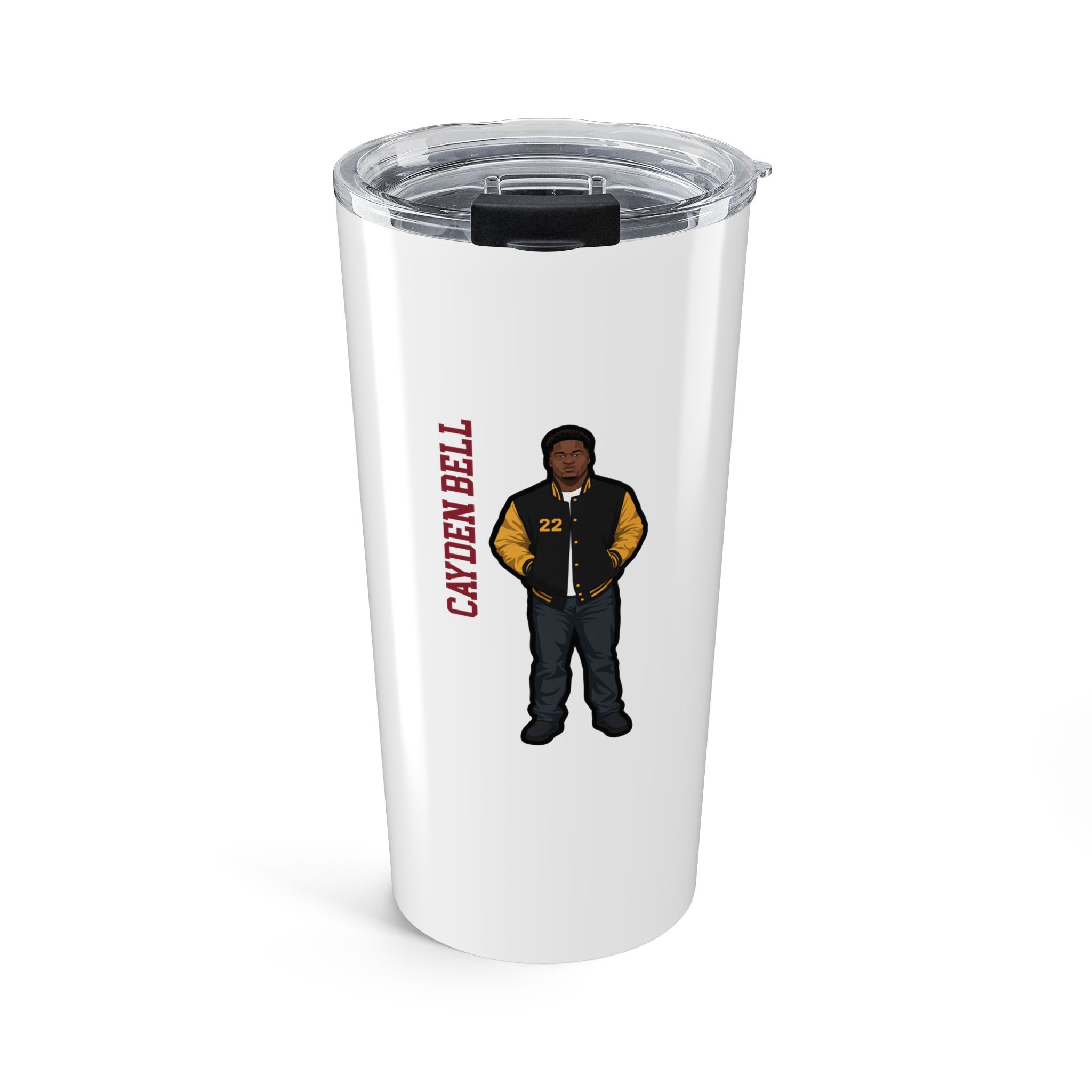 20oz Tumbler — character_name_vertical in Classic