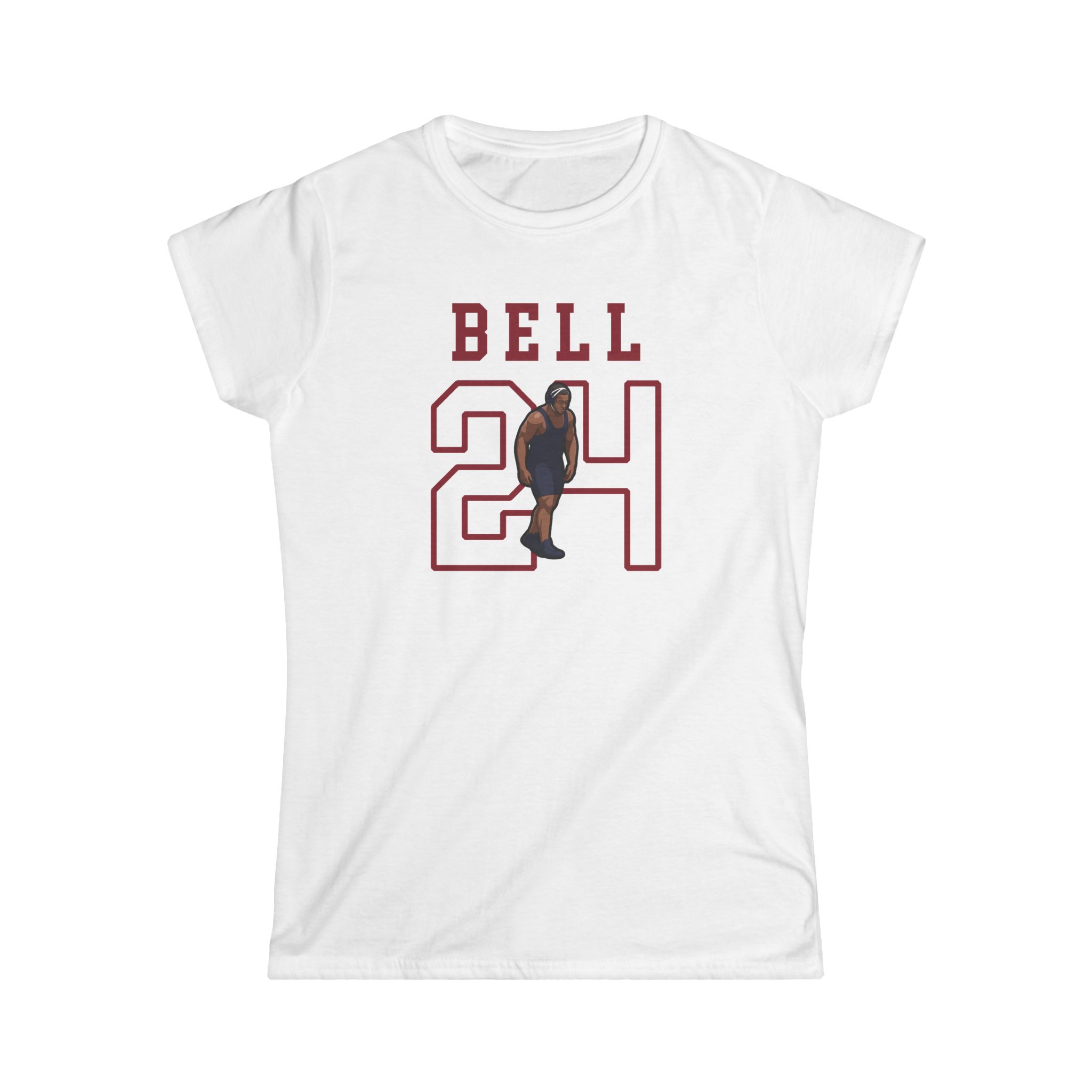 Women's Softstyle Tee — character_shirsey in White