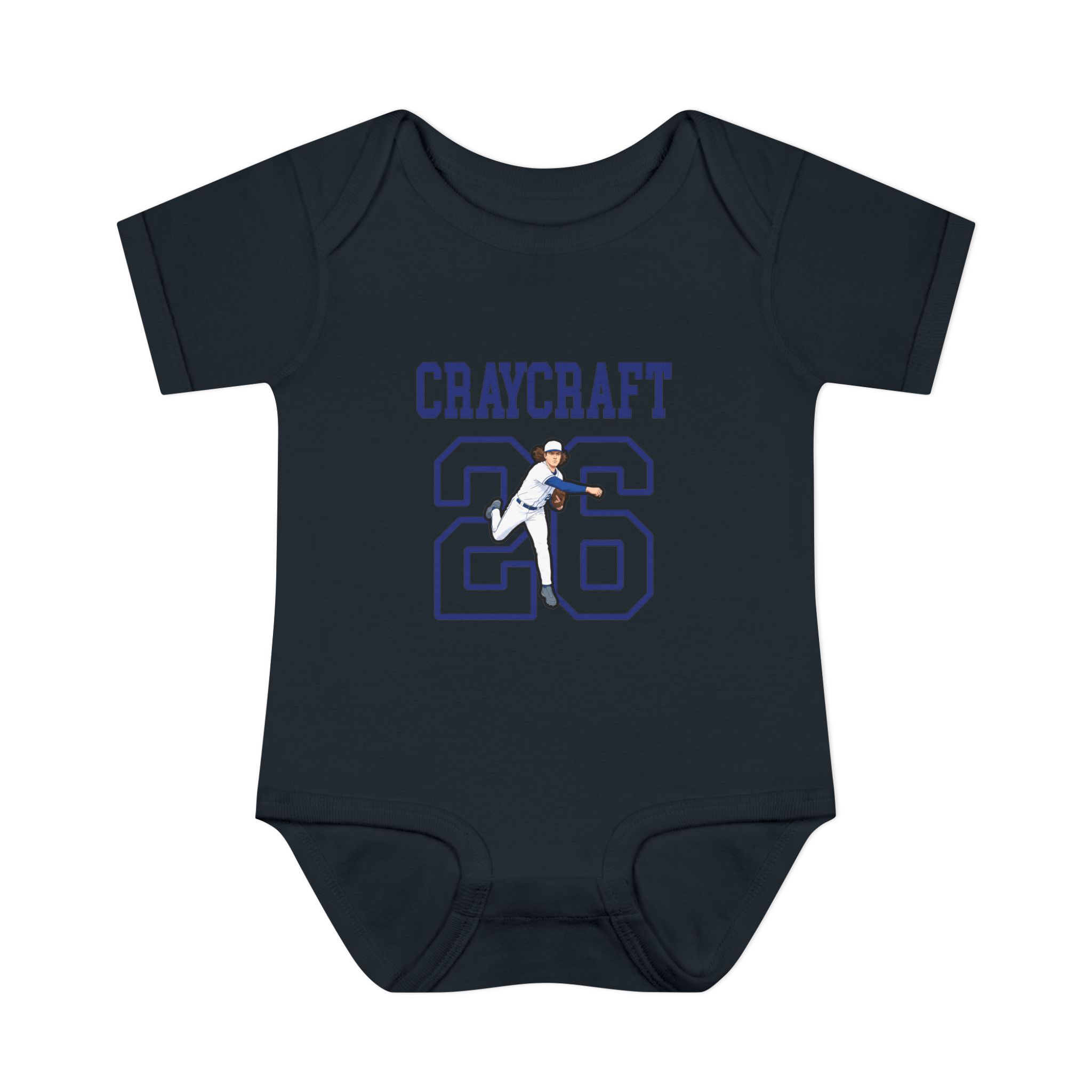 Baby Onesie — character_shirsey in Black