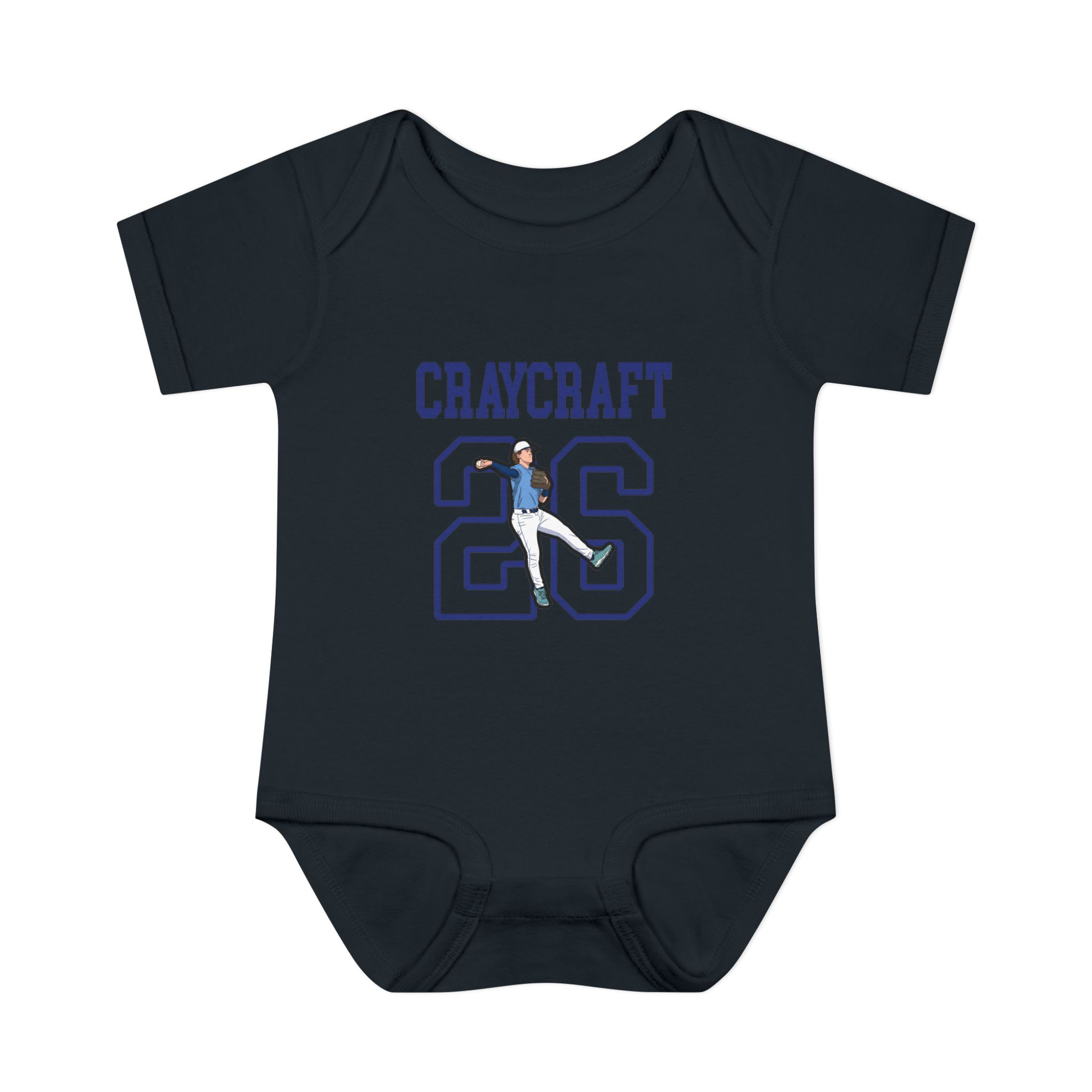 Baby Onesie — character_shirsey in Black