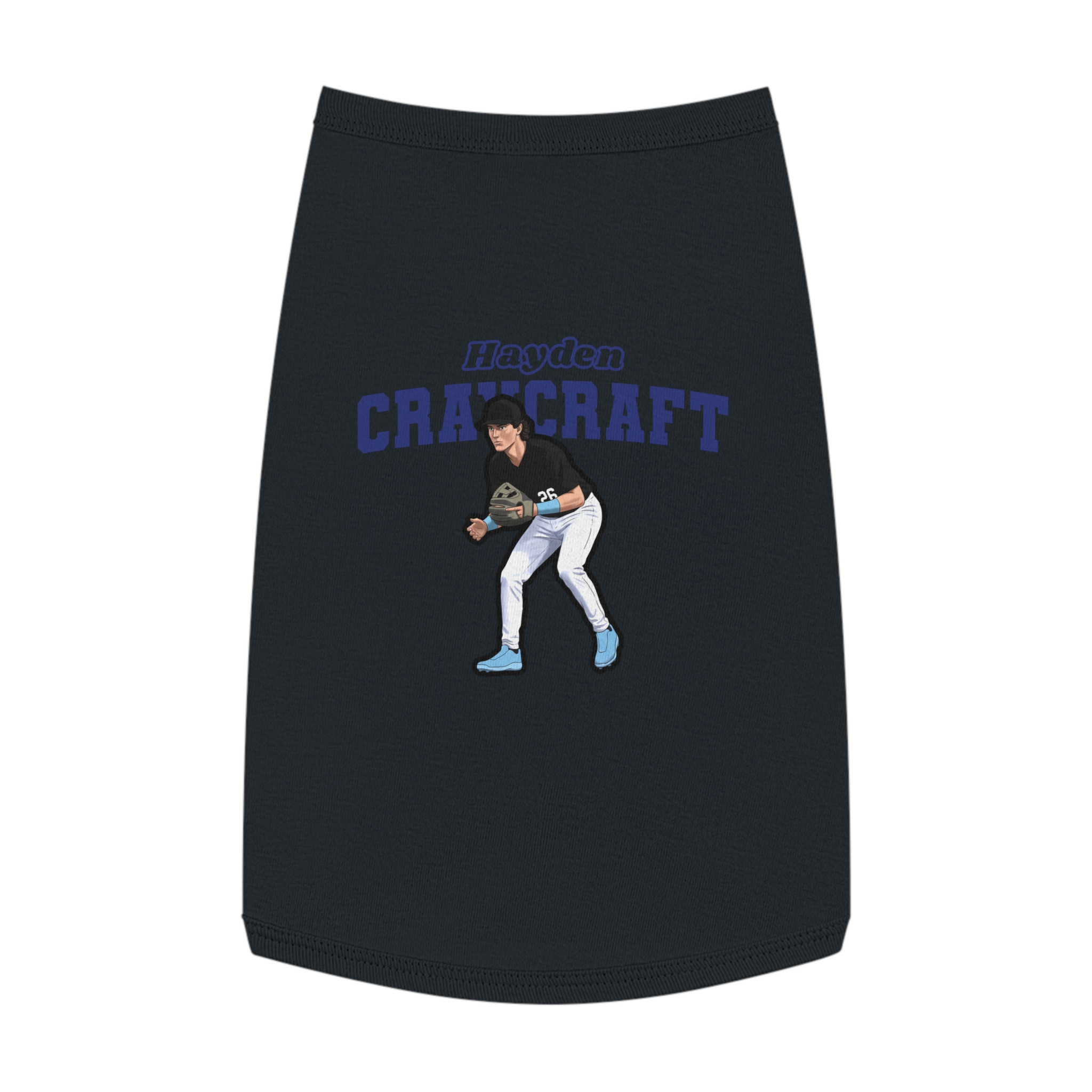 Pet Tank Top — character_name_arch in White