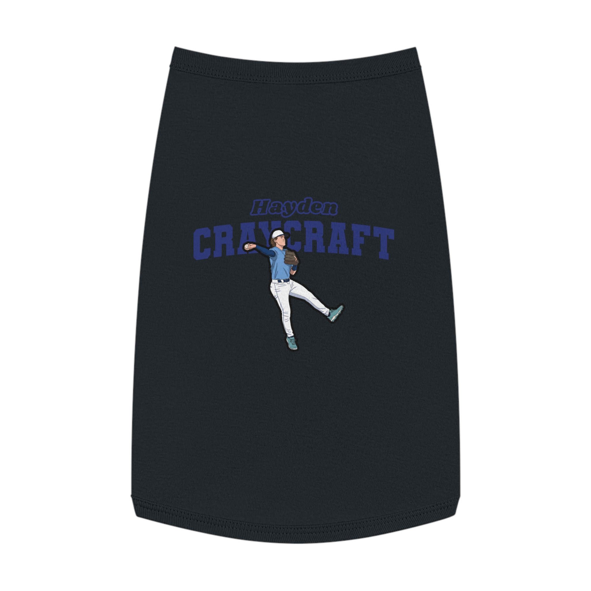 Pet Tank Top — character_name_arch in White
