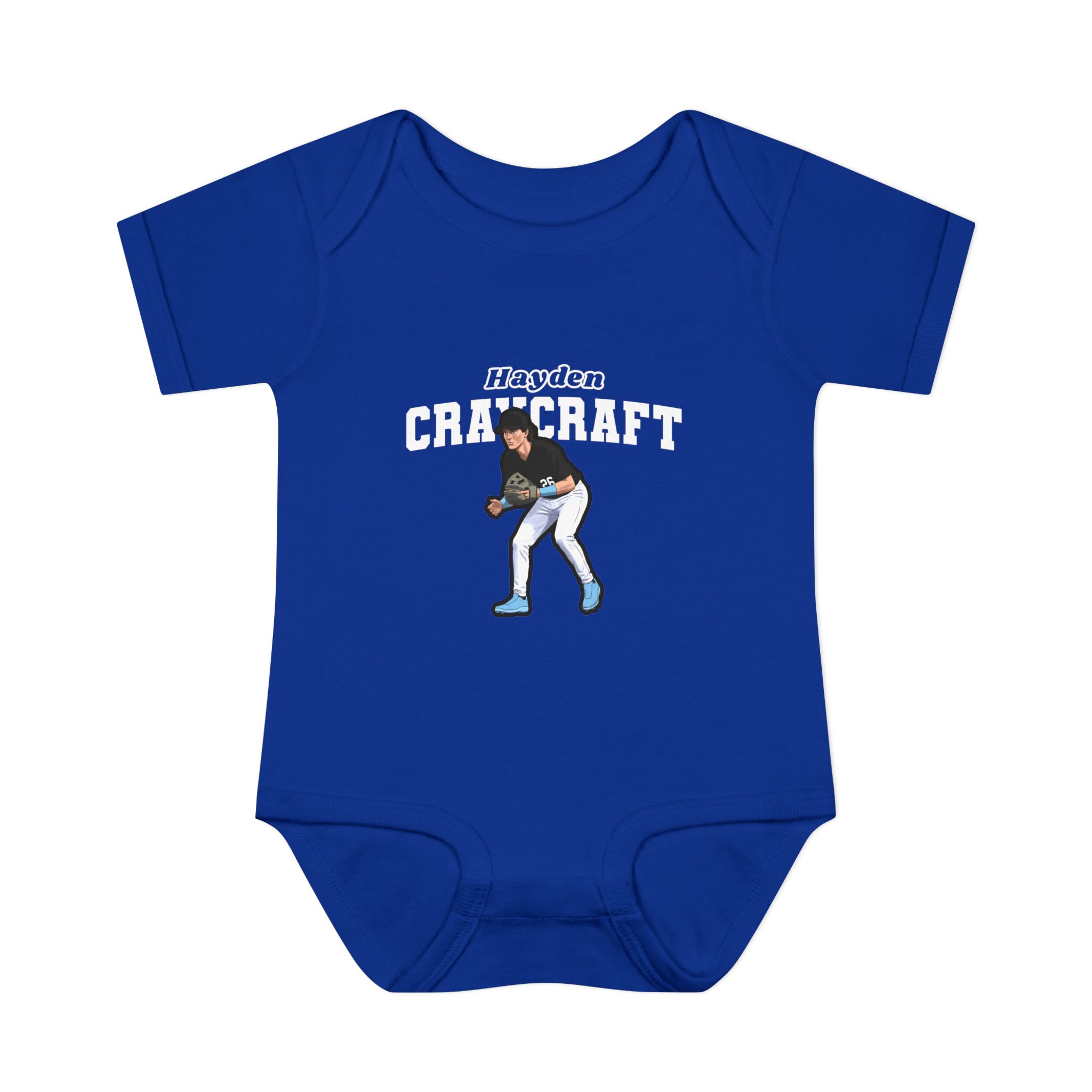 Baby Onesie — character_name_arch in Royal