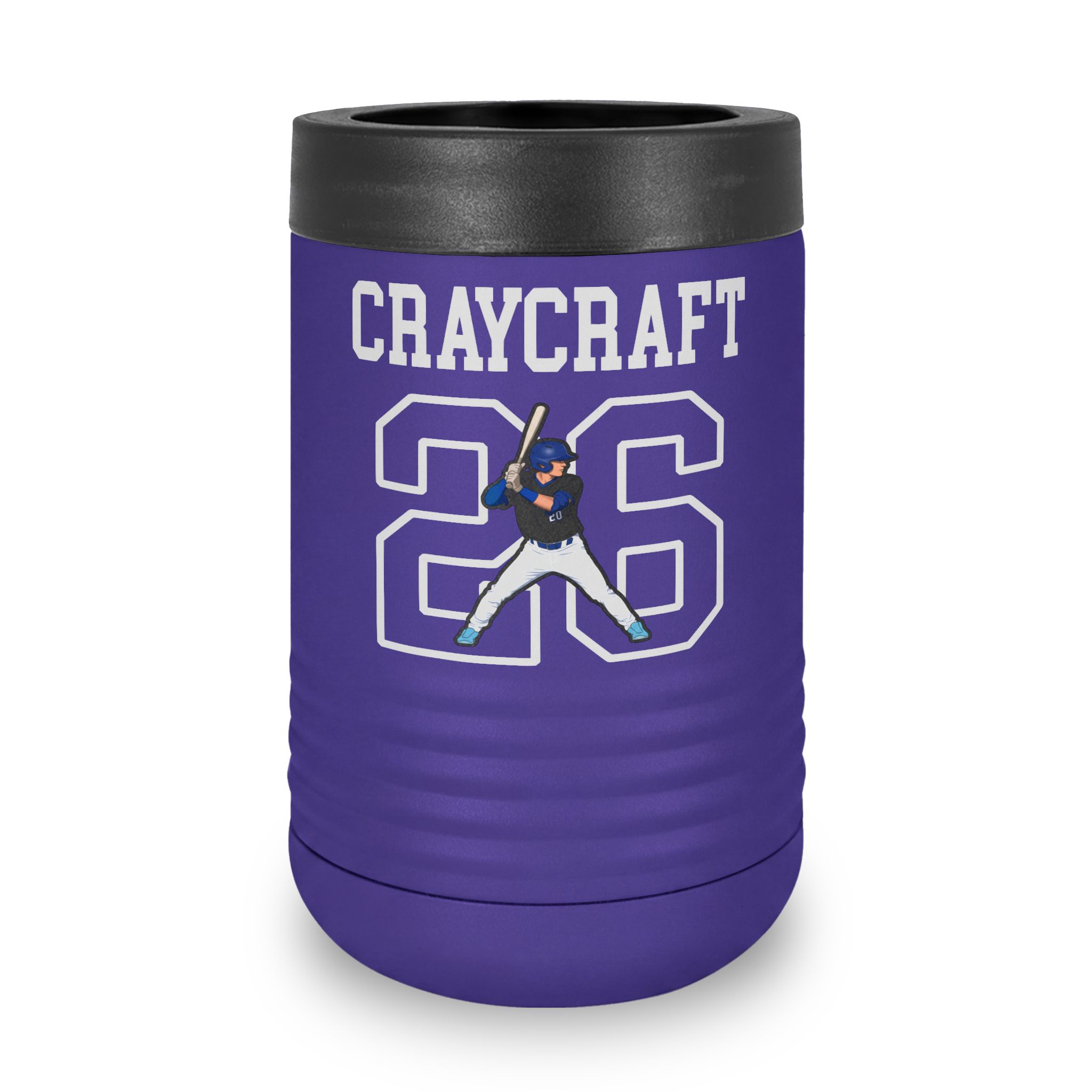 Stainless Can Cooler — character_shirsey in Purple