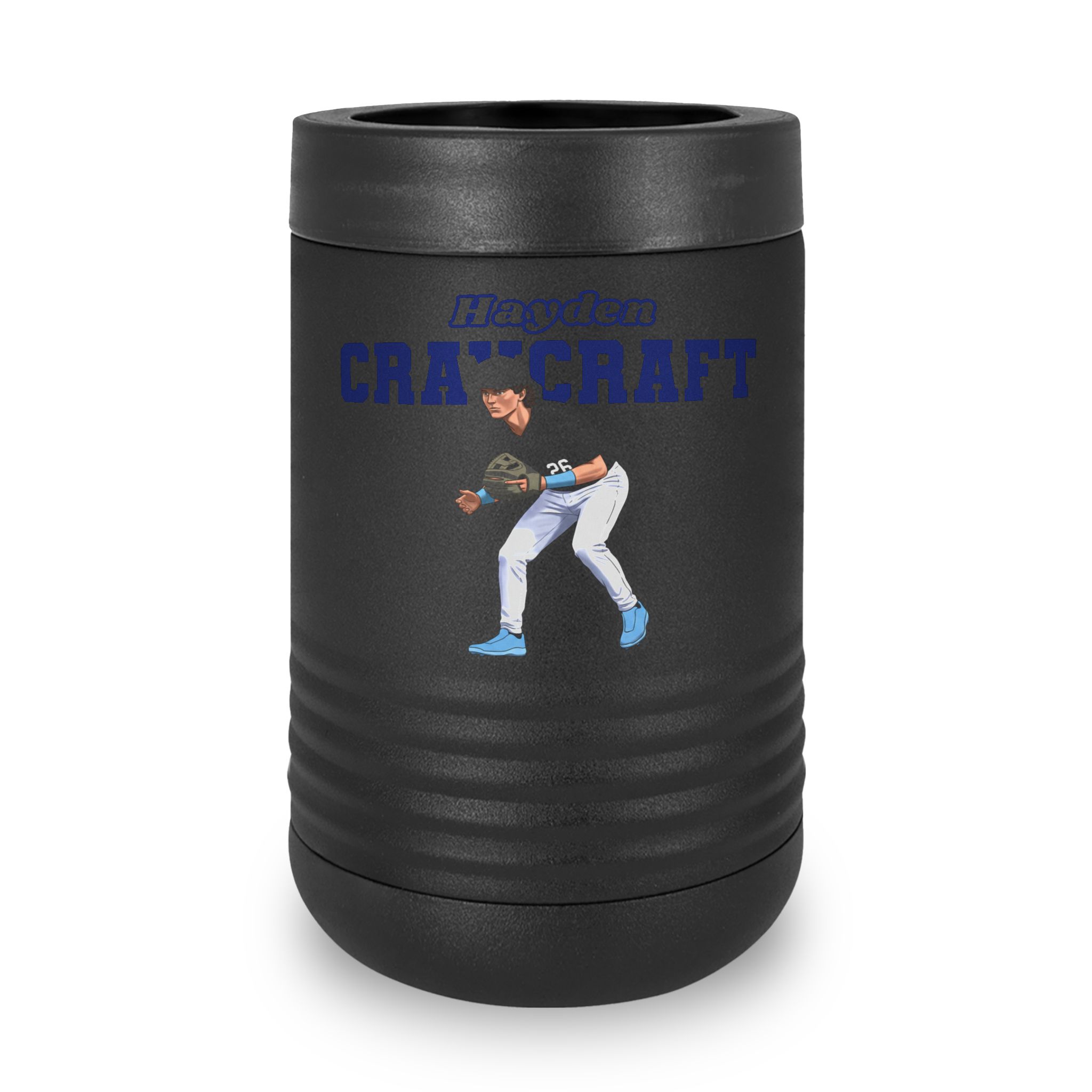 Stainless Can Cooler — character_name_arch in Black