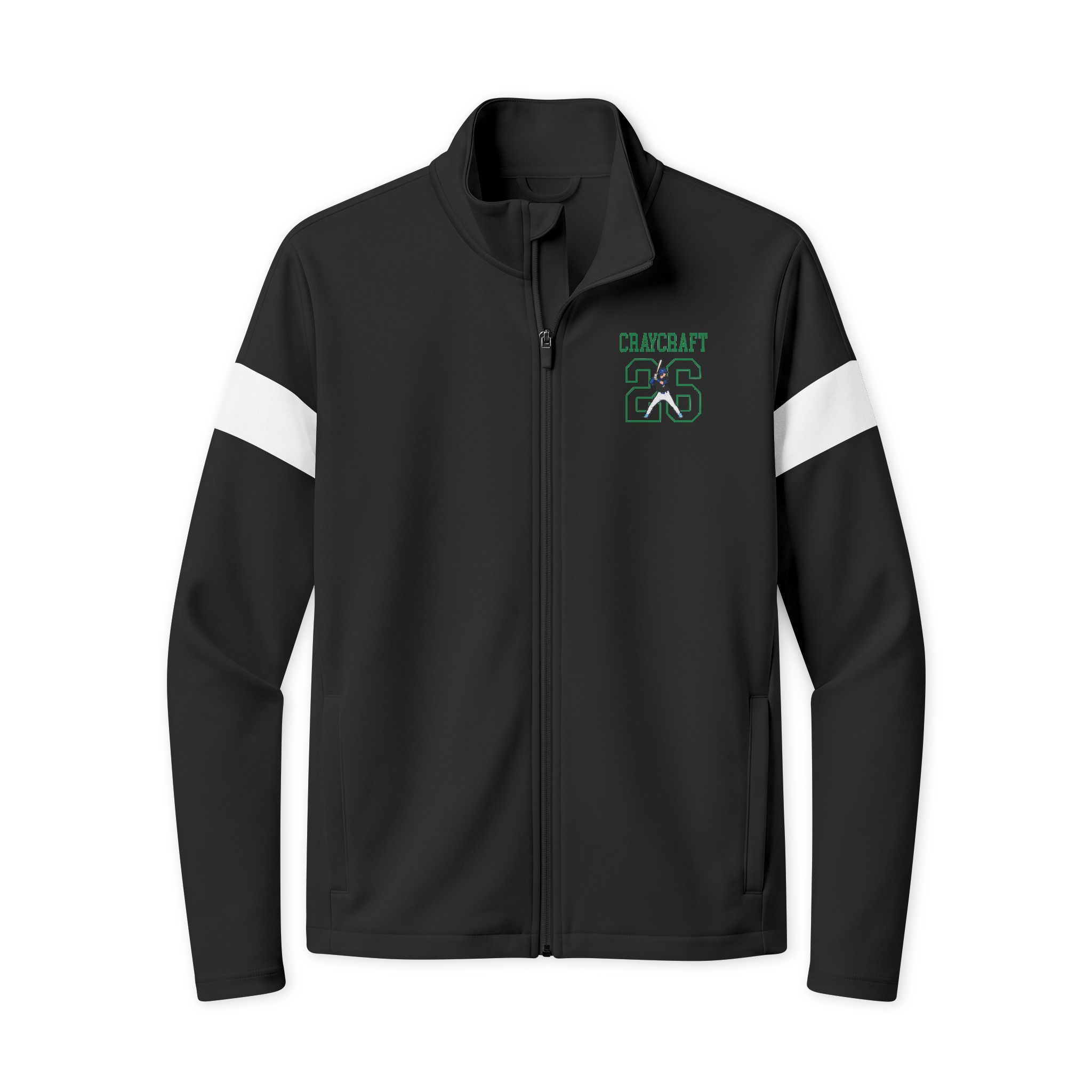 Travel Full-Zip Jacket — character_shirsey in Black/ White