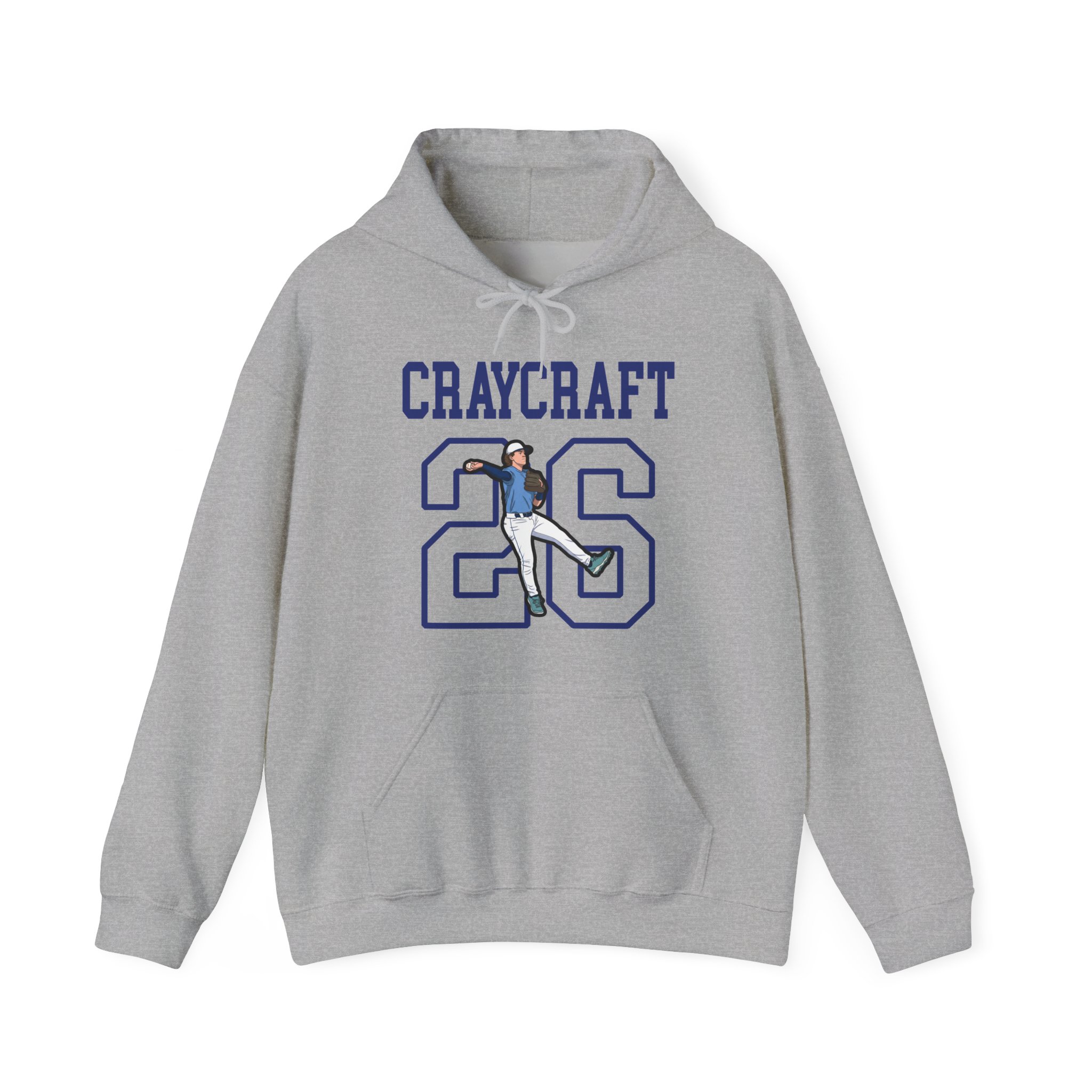 Hoodie — character_shirsey in Grey