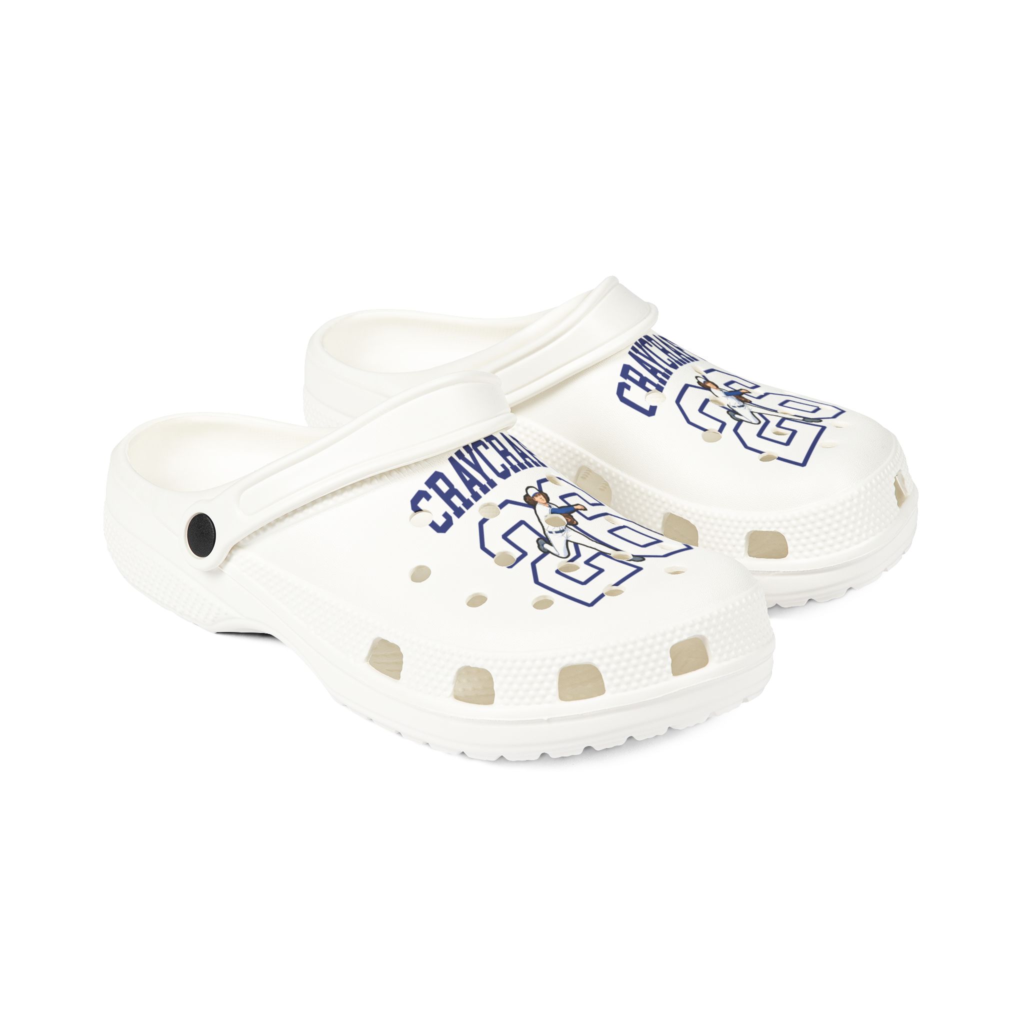 Rubber Clogs — character_shirsey in White