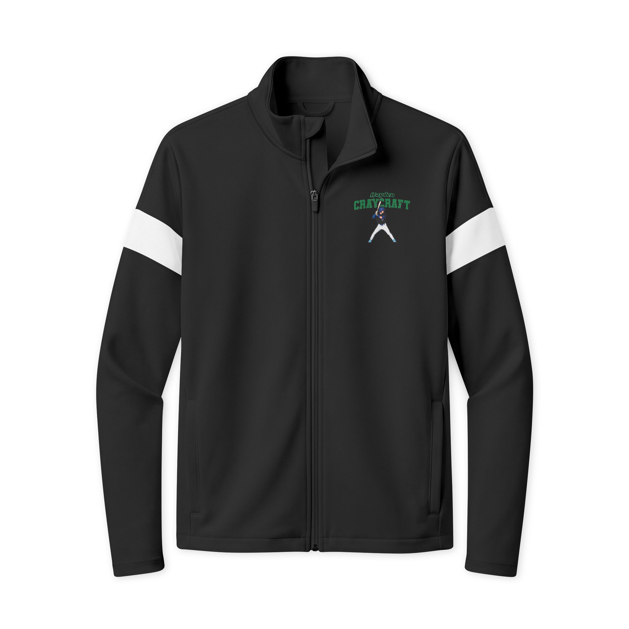 Travel Full-Zip Jacket — character_name_arch in Black/ White