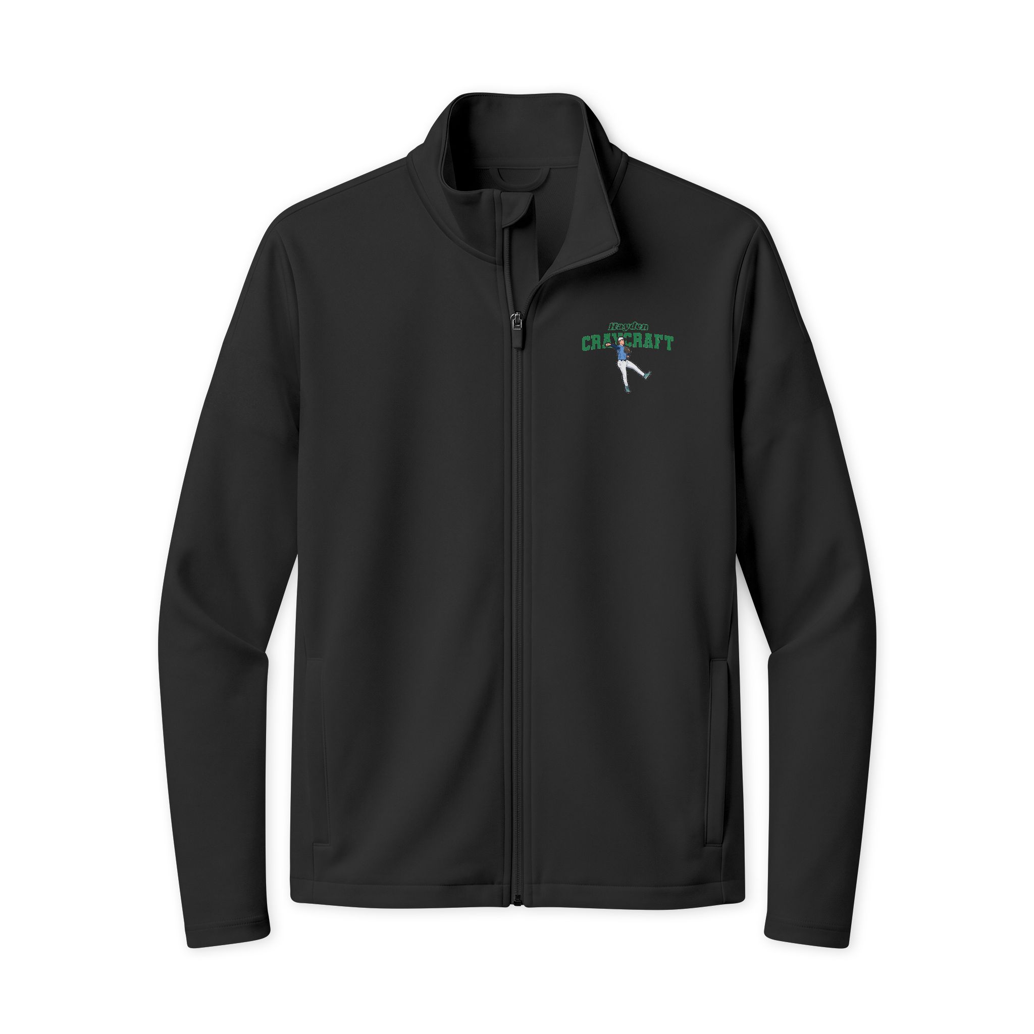 Travel Full-Zip Jacket — character_name_arch in Black/ Black