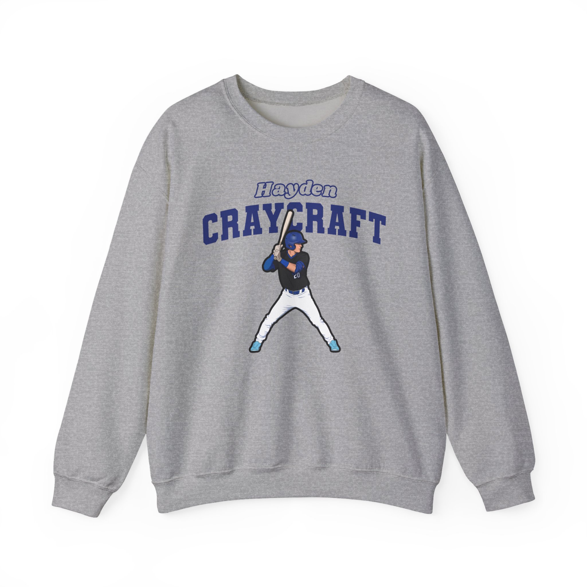 Crewneck Sweatshirt — character_name_arch in Grey