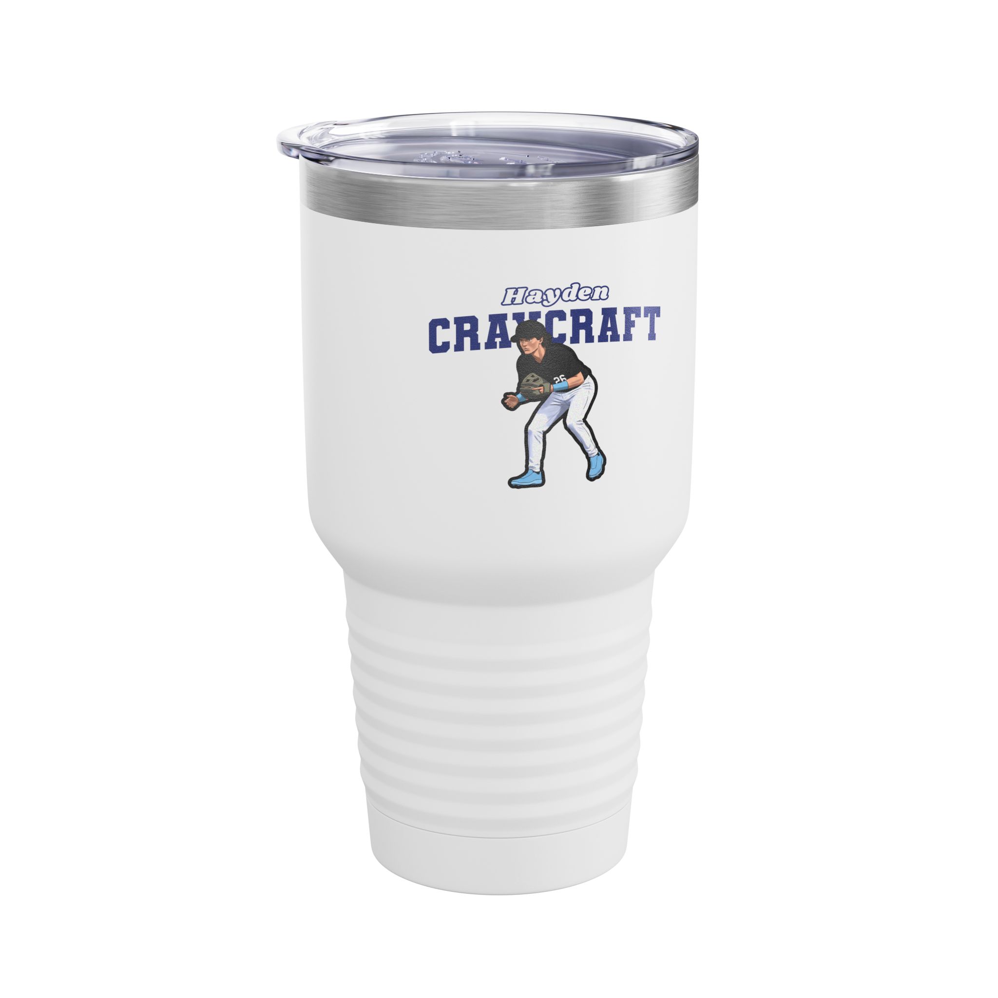 30oz Tumbler — character_name_arch in White